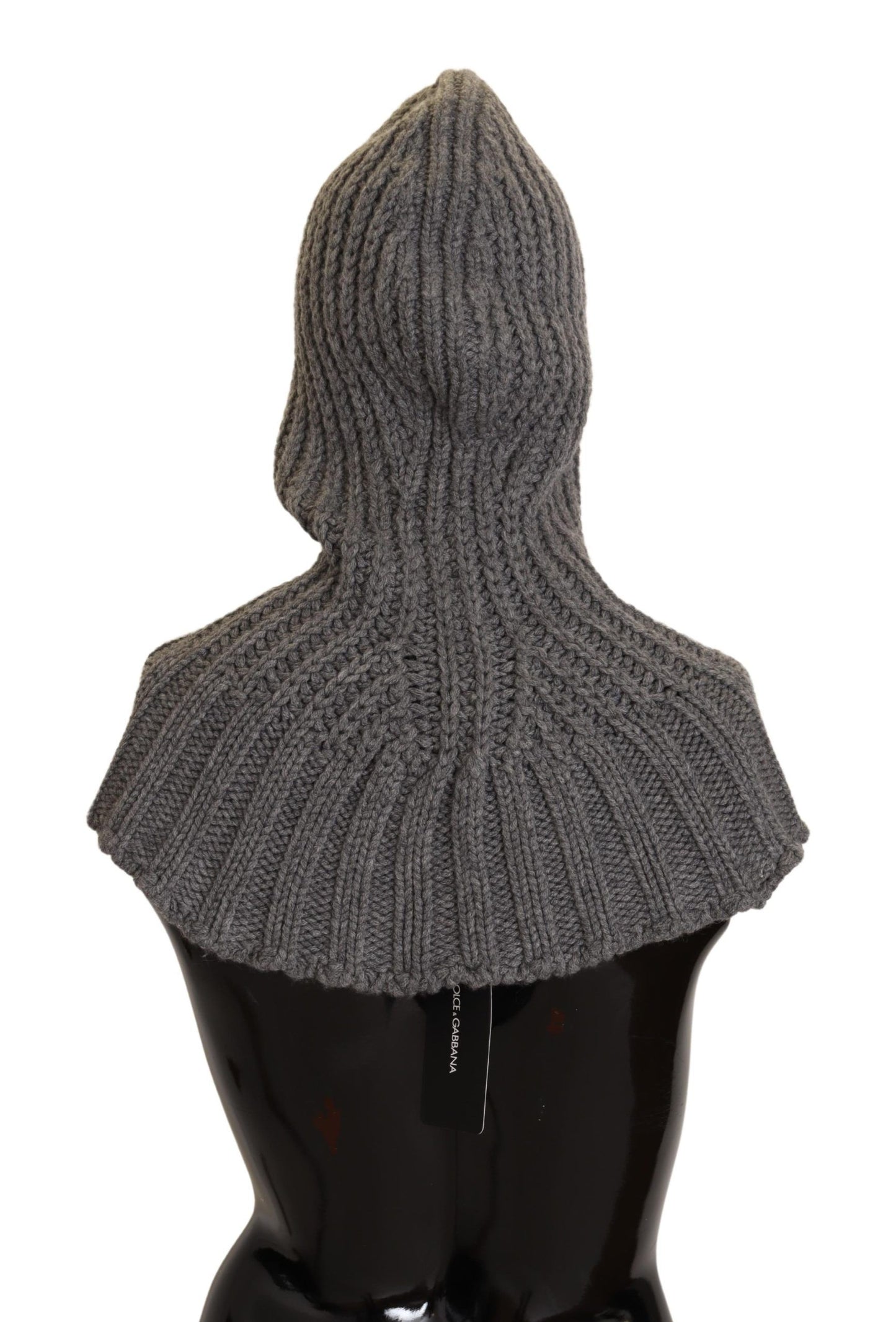 Dolce & Gabbana Elegant Cashmere Hood Scarf in Gray - KALAJ