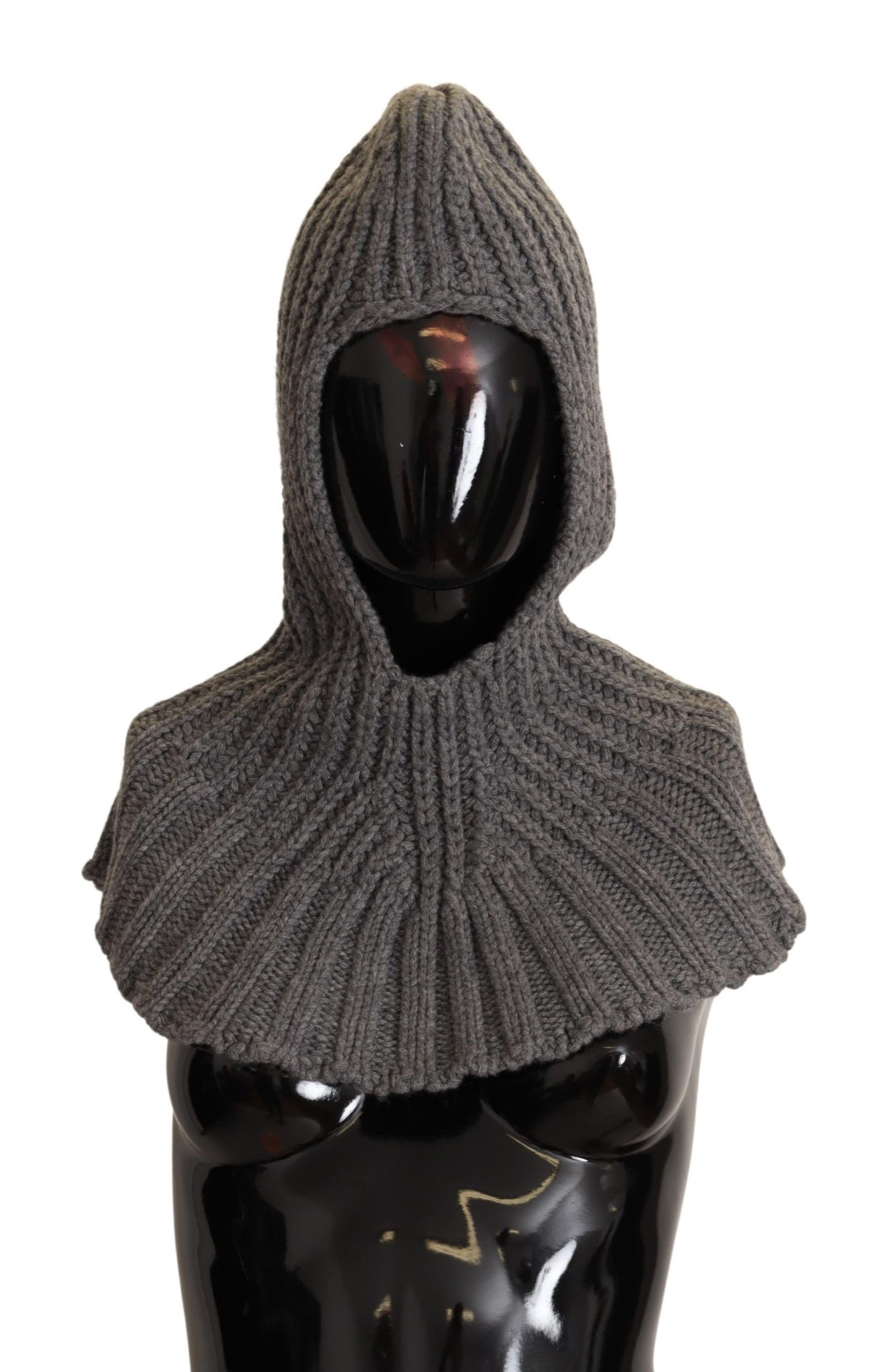 Dolce & Gabbana Elegant Cashmere Hood Scarf in Gray - KALAJ