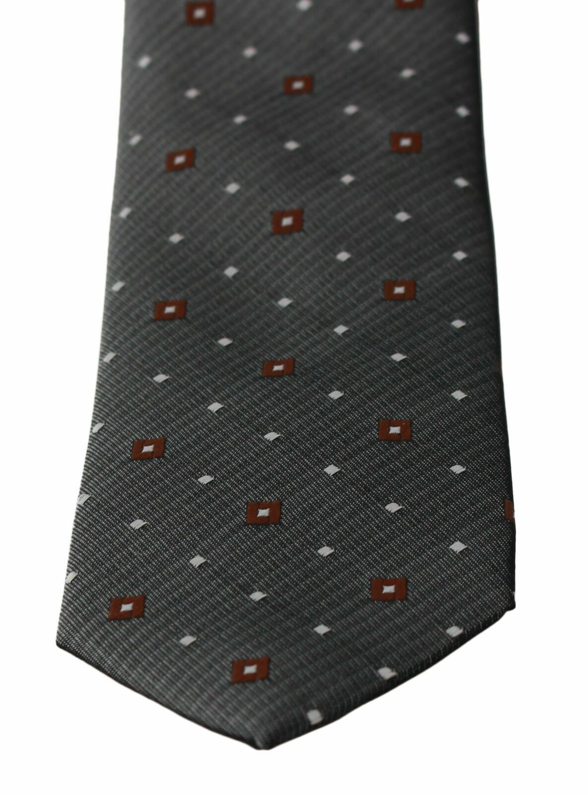 Dolce & Gabbana Elegant Gray Patterned Silk Blend Neck Tie - KALAJ