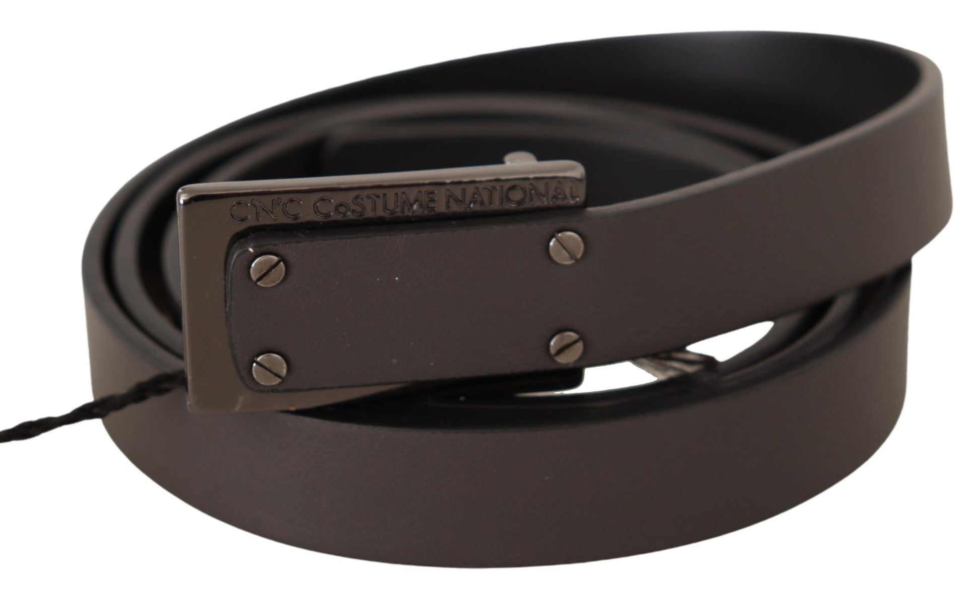 Costume National Elegant Leather Belt with Metal Buckle - KALAJ