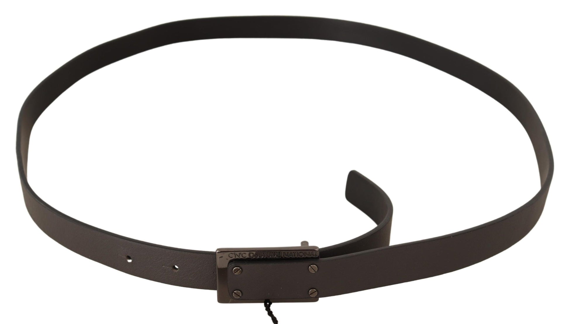 Costume National Elegant Leather Belt with Metal Buckle - KALAJ