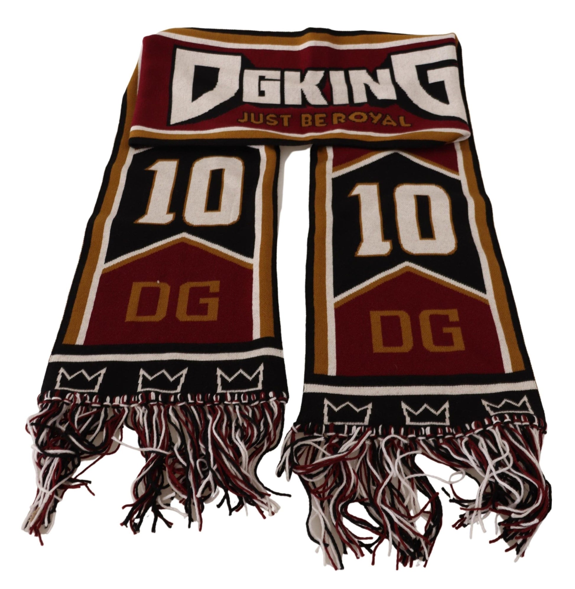 Dolce & Gabbana Elegant DG King Wool & Cashmere Scarf - KALAJ