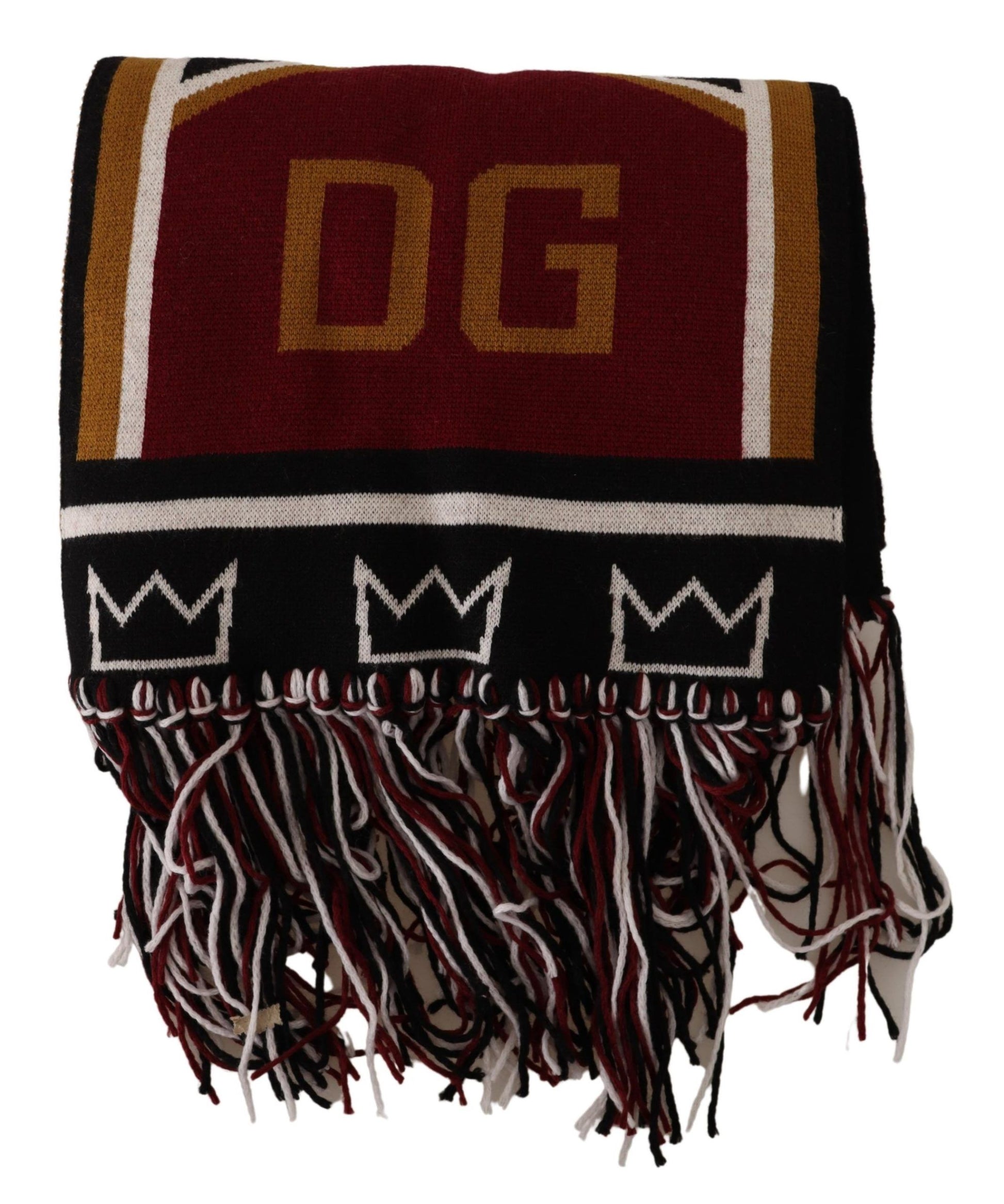 Dolce & Gabbana Elegant DG King Wool & Cashmere Scarf - KALAJ