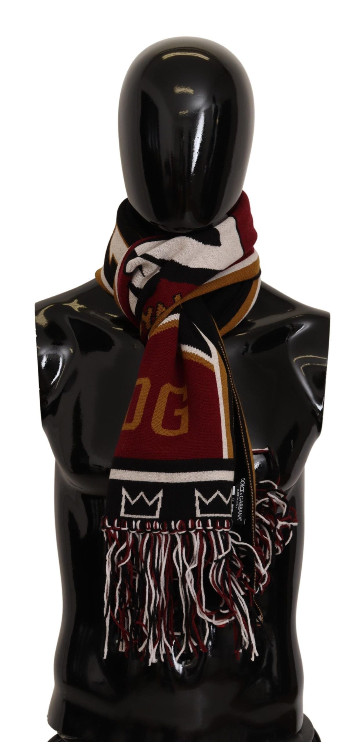 Dolce & Gabbana Elegant DG King Wool & Cashmere Scarf - KALAJ