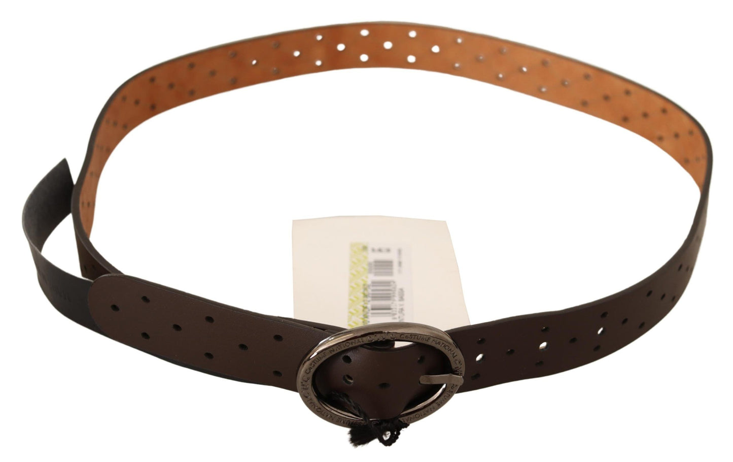 Costume National Elegance Redefined: Chic Brown Fashion Belt - KALAJ