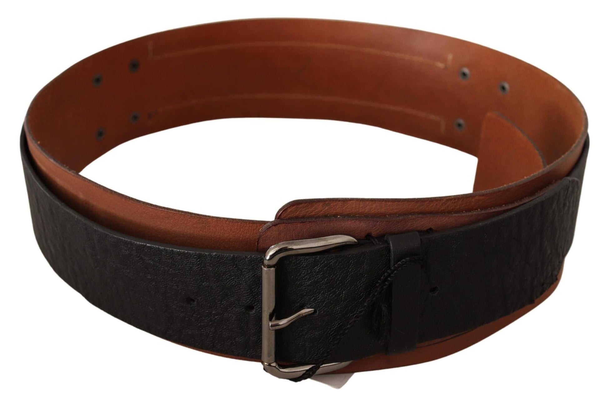 Costume National Elegant Dual-Tone Leather Fashion Belt - KALAJ