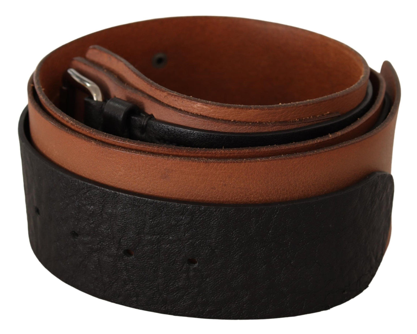 Costume National Elegant Dual-Tone Leather Fashion Belt - KALAJ