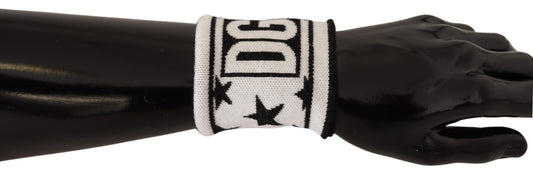 Dolce & Gabbana Elegant Monochrome Wool Wristband Set - KALAJ