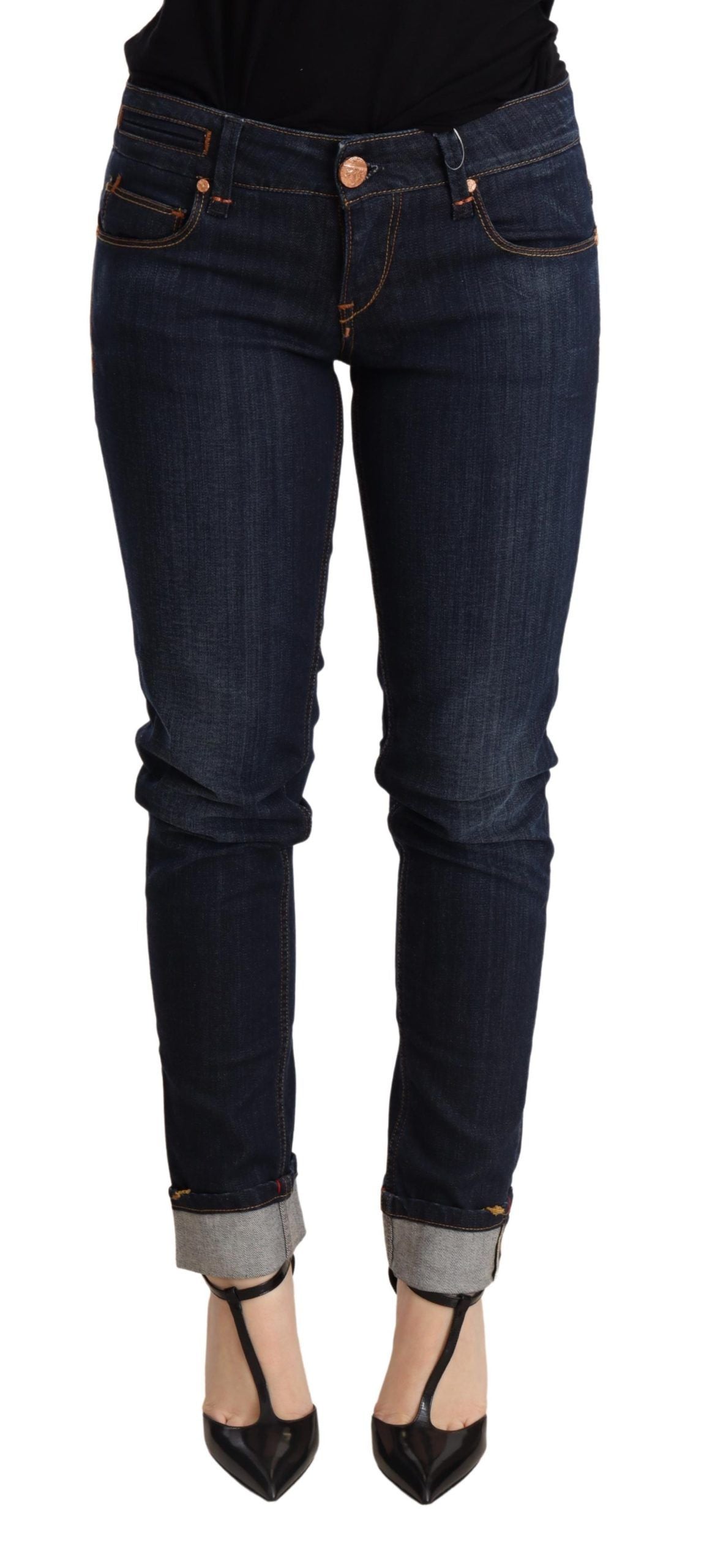 Acht Chic Dark Blue Skinny Jeans