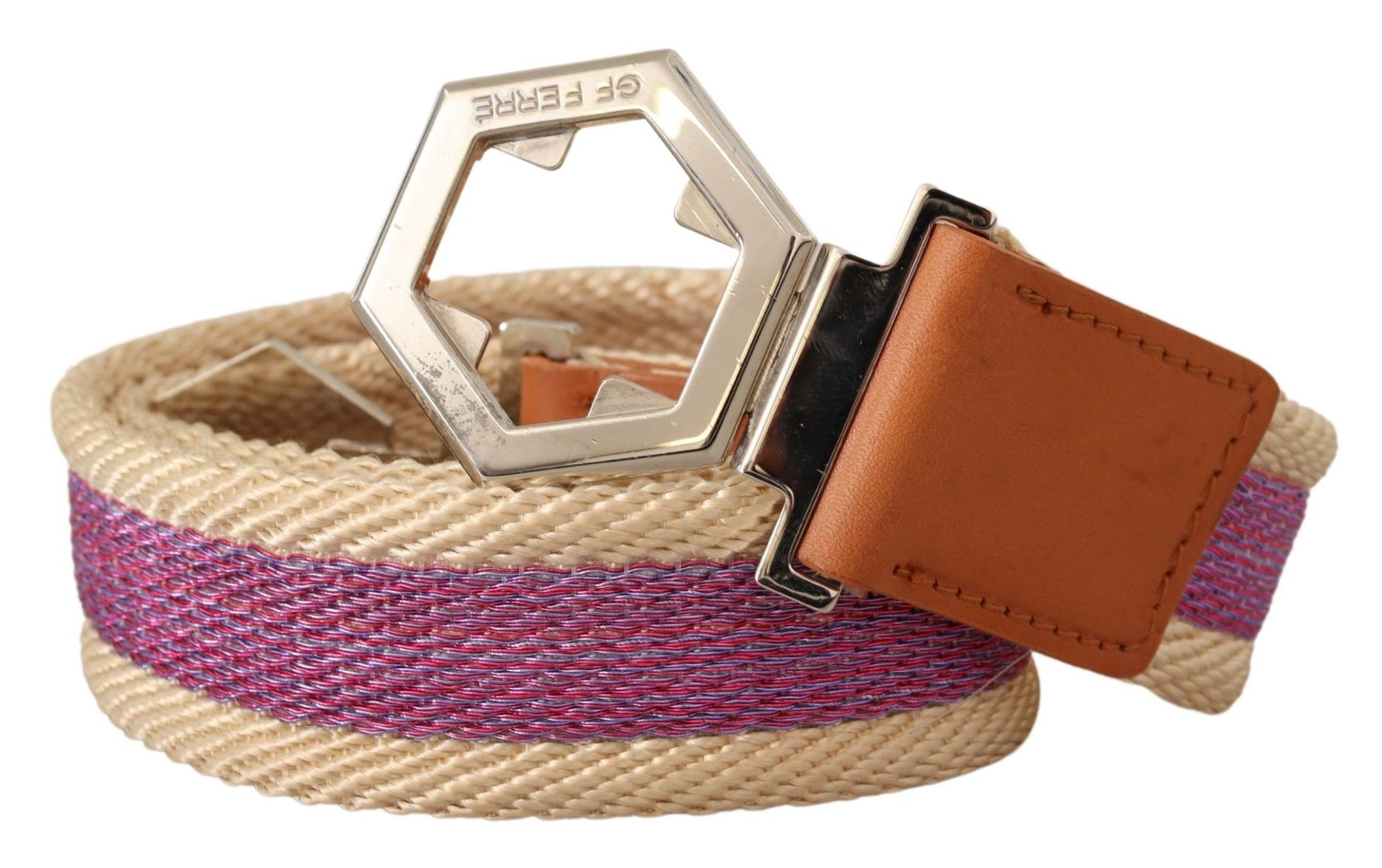 GF Ferre Elegant Multicolor Leather Fashion Belt - KALAJ