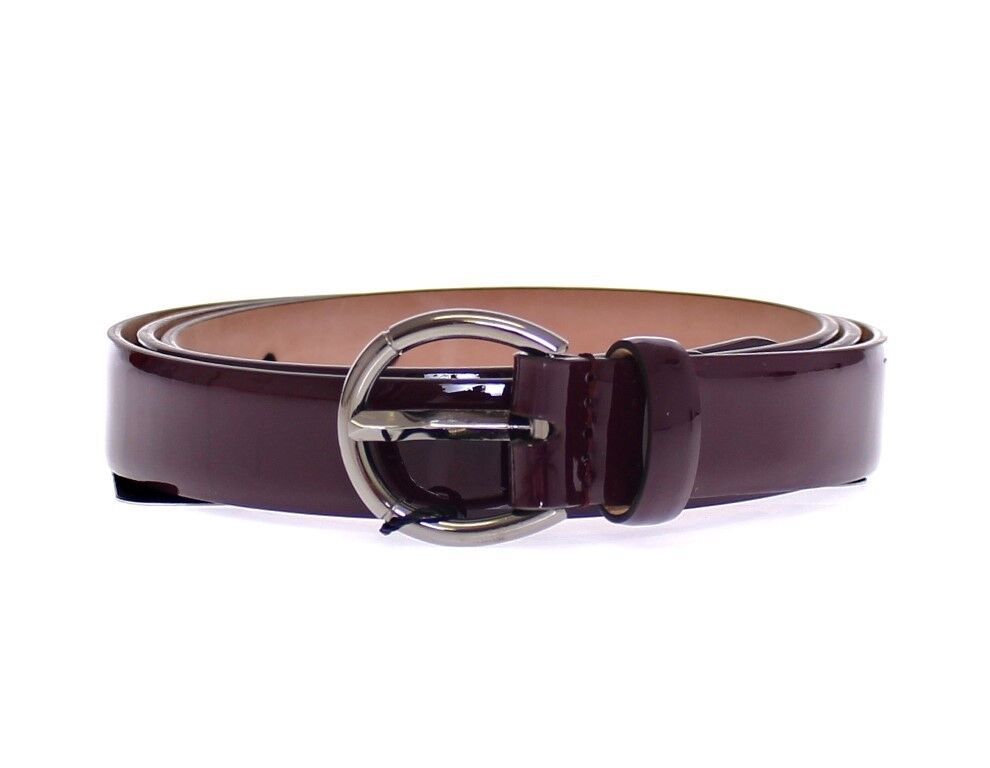 Dolce & Gabbana Elegant Purple Leather Belt - Italian Elegance - KALAJ