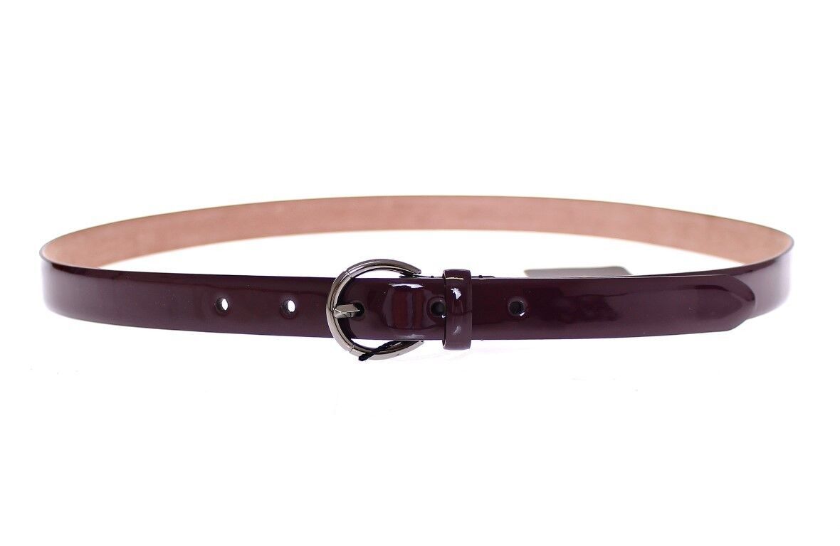 Dolce & Gabbana Elegant Purple Leather Belt - Italian Elegance - KALAJ