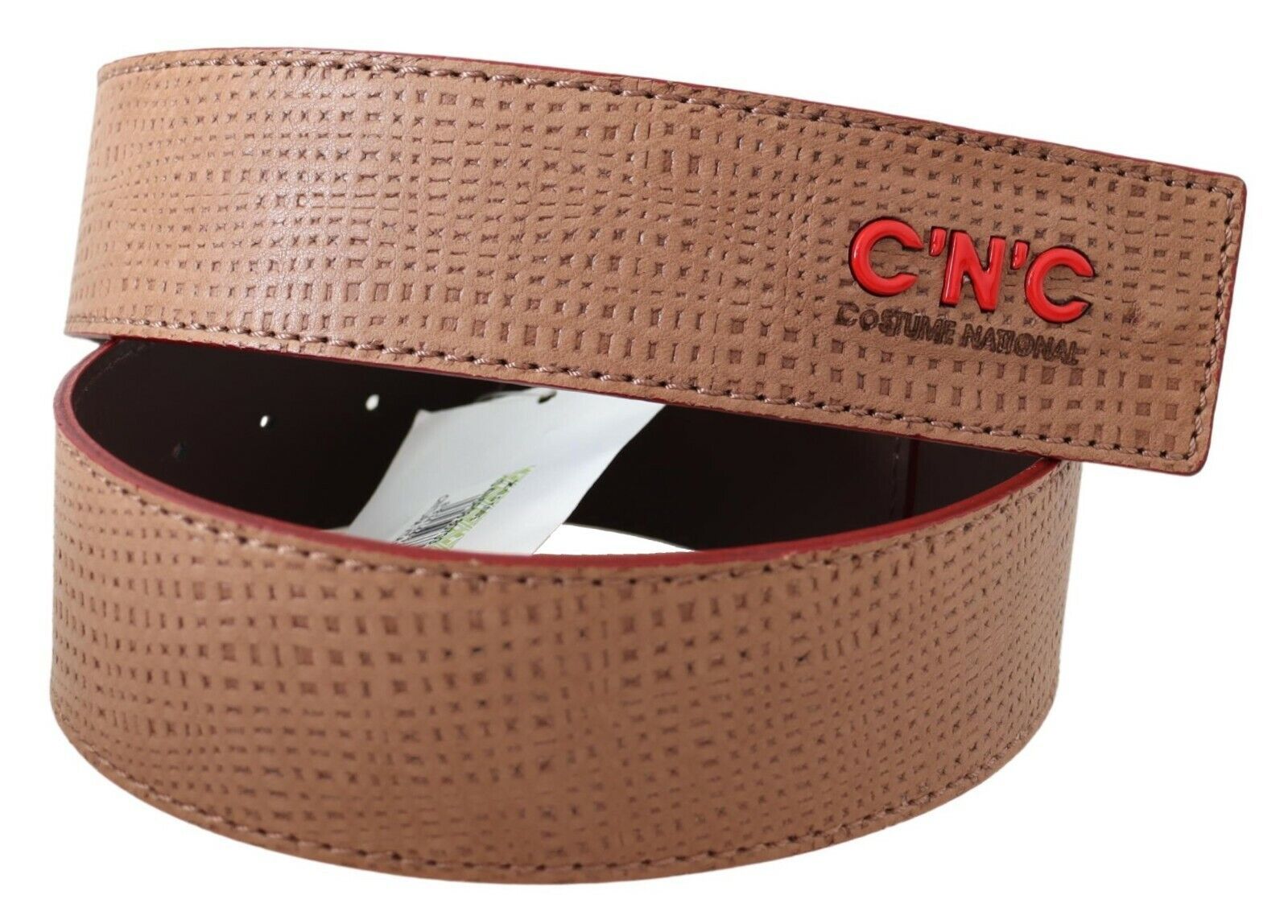 Costume National Elegant Beige Leather Fashion Belt - KALAJ