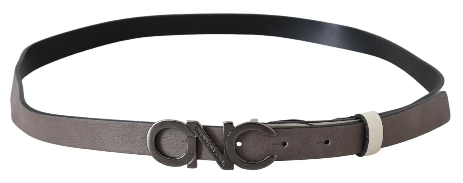 Costume National Elegant White Leather Fashion Belt - KALAJ
