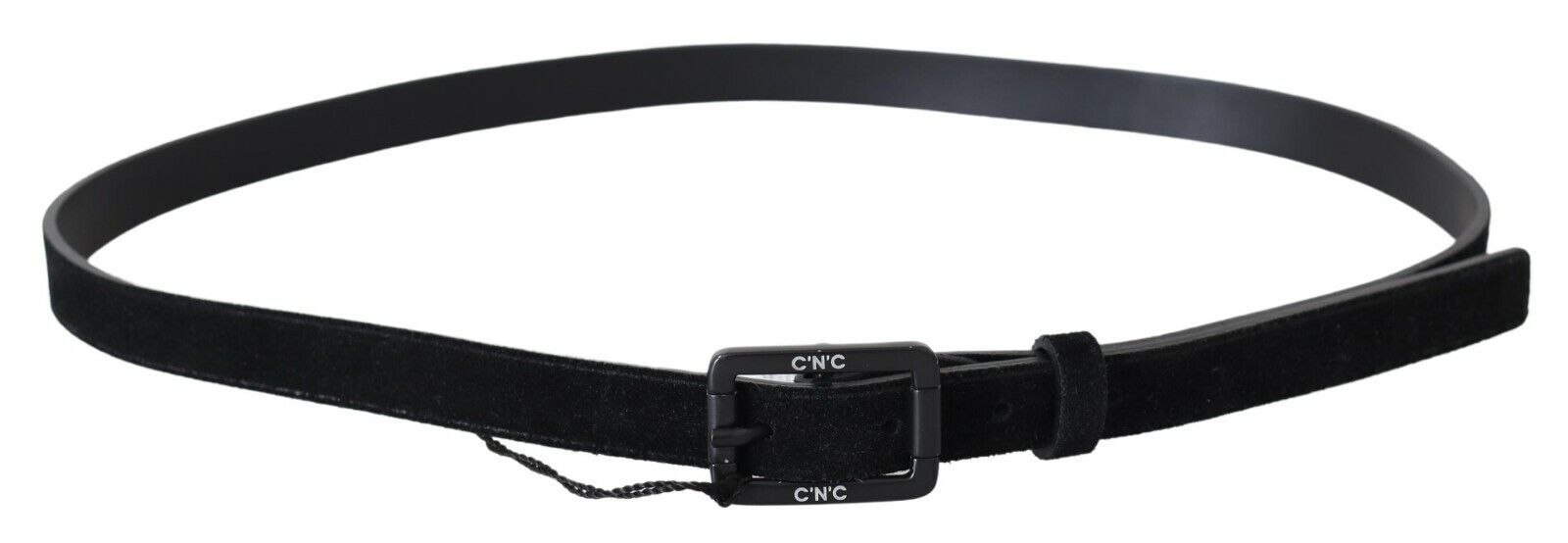 Costume National Elegant Black Leather Classic Belt - KALAJ