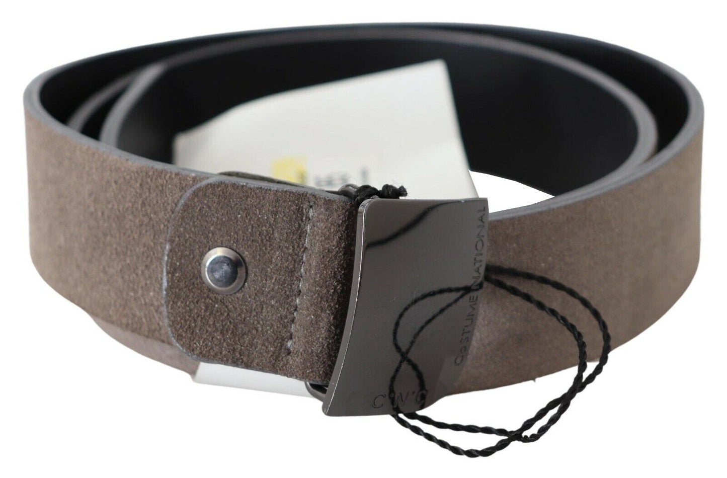 Costume National Classic Brown Leather Adjustable Belt - KALAJ