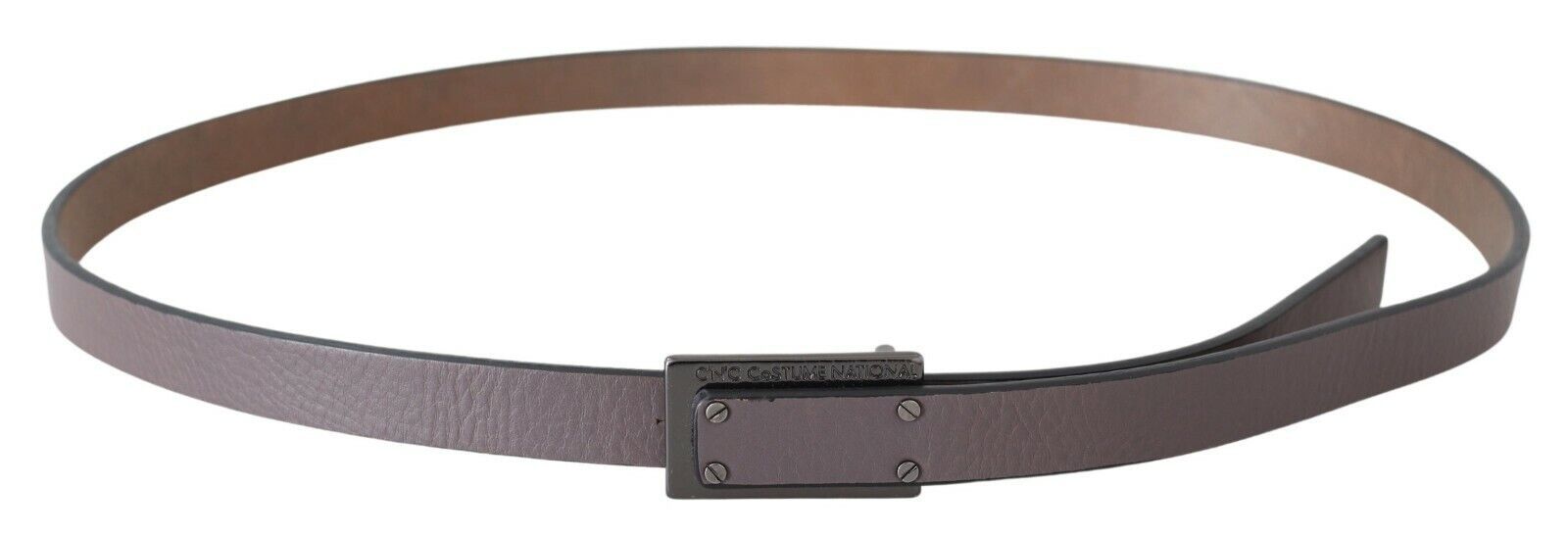 Costume National Elegant Brown Leather Fashion Belt - KALAJ