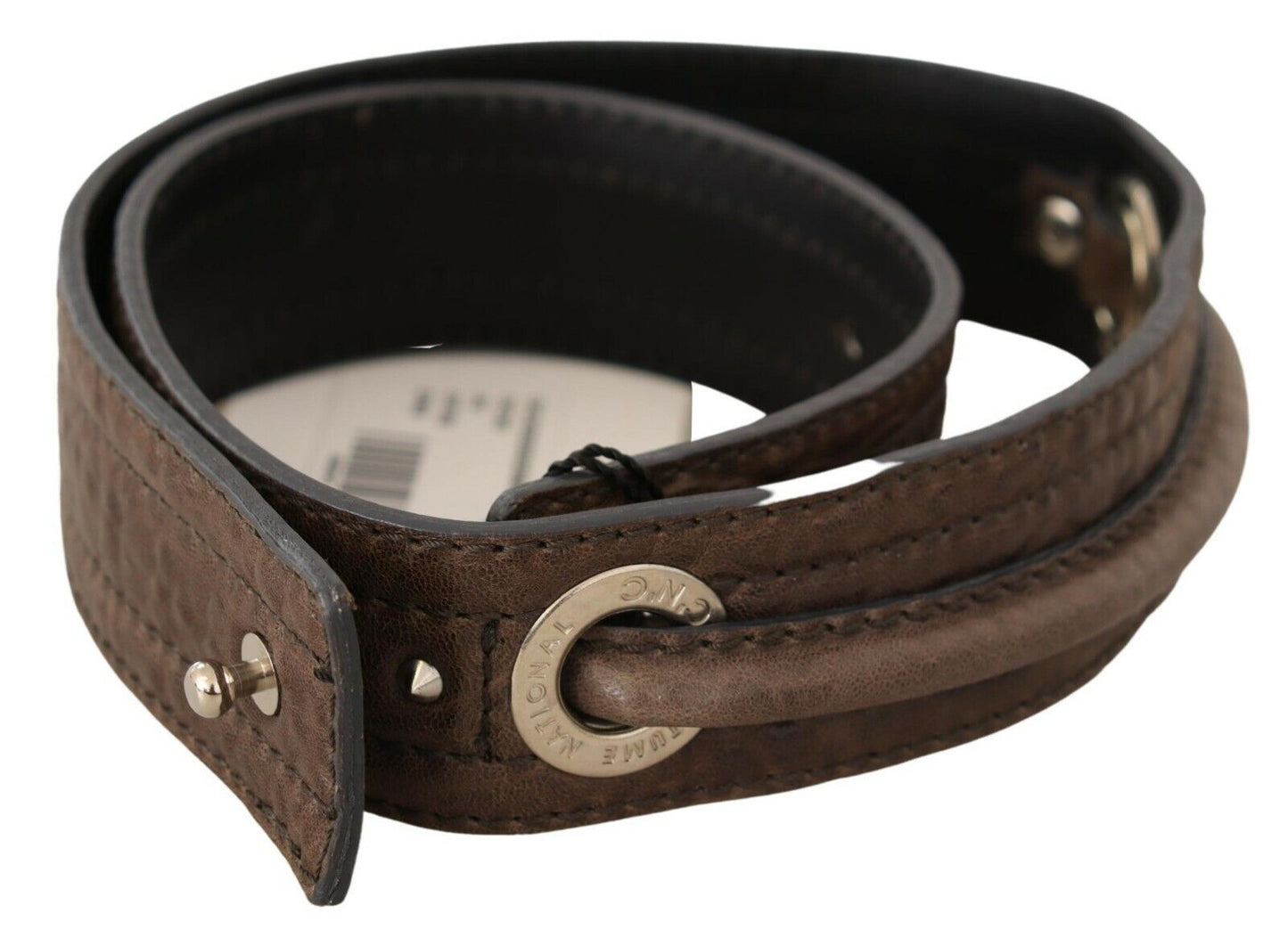 Costume National Elegant Brown Leather Fashion Belt - KALAJ