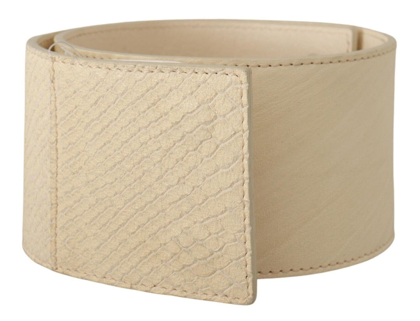 GF Ferre Elegant Off-White Fashion Belt - KALAJ