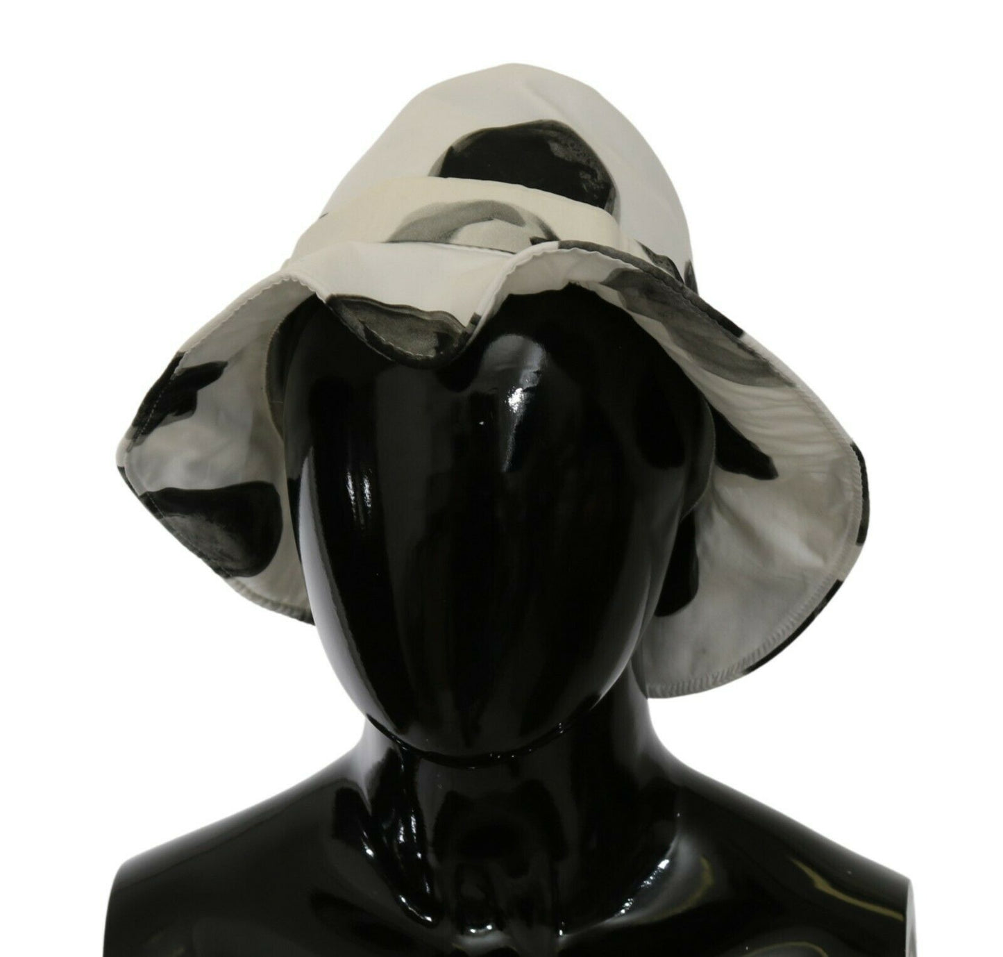 Dolce & Gabbana Polka Dot Cotton Bucket Hat - White & Black - KALAJ