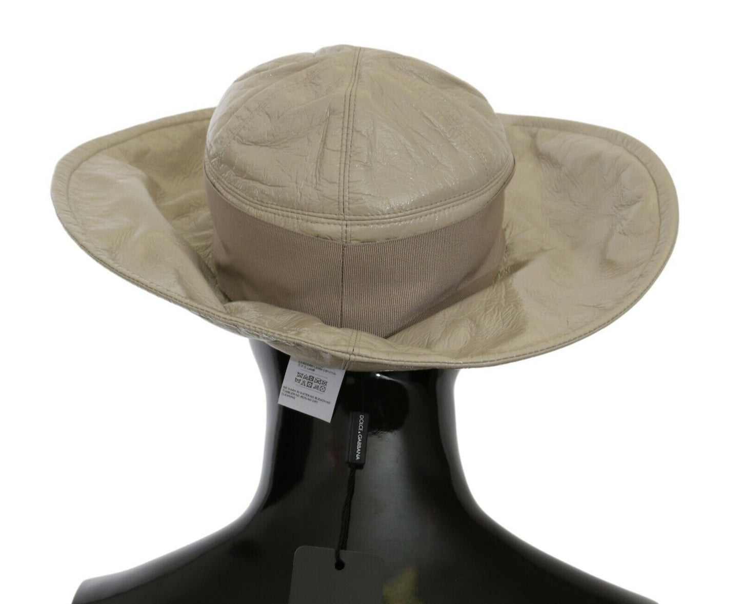 Dolce & Gabbana Elegant Beige Panama Cap - Timeless Fashion Accessory - KALAJ