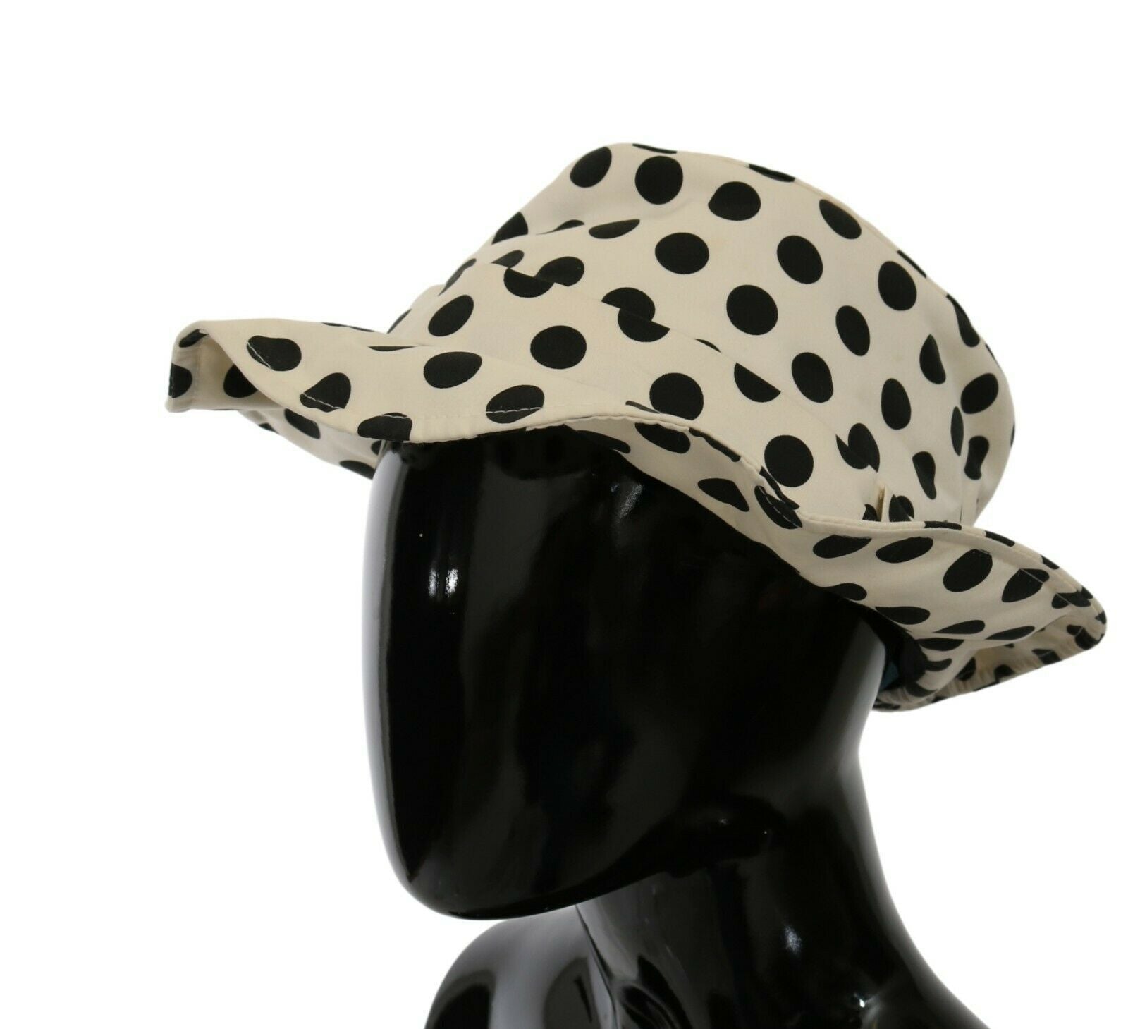 Dolce & Gabbana Chic Black Polka Dot Trilby Hat - KALAJ