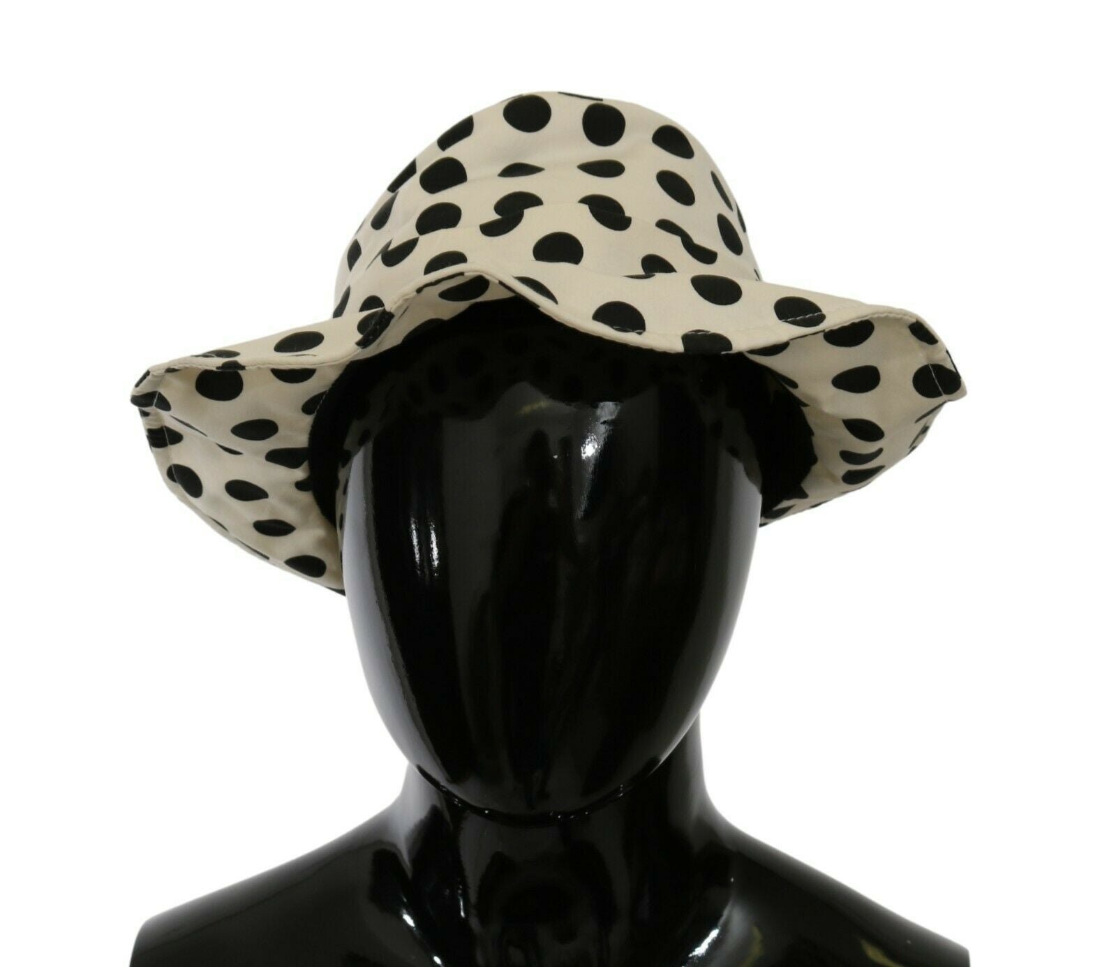 Dolce & Gabbana Chic Black Polka Dot Trilby Hat - KALAJ