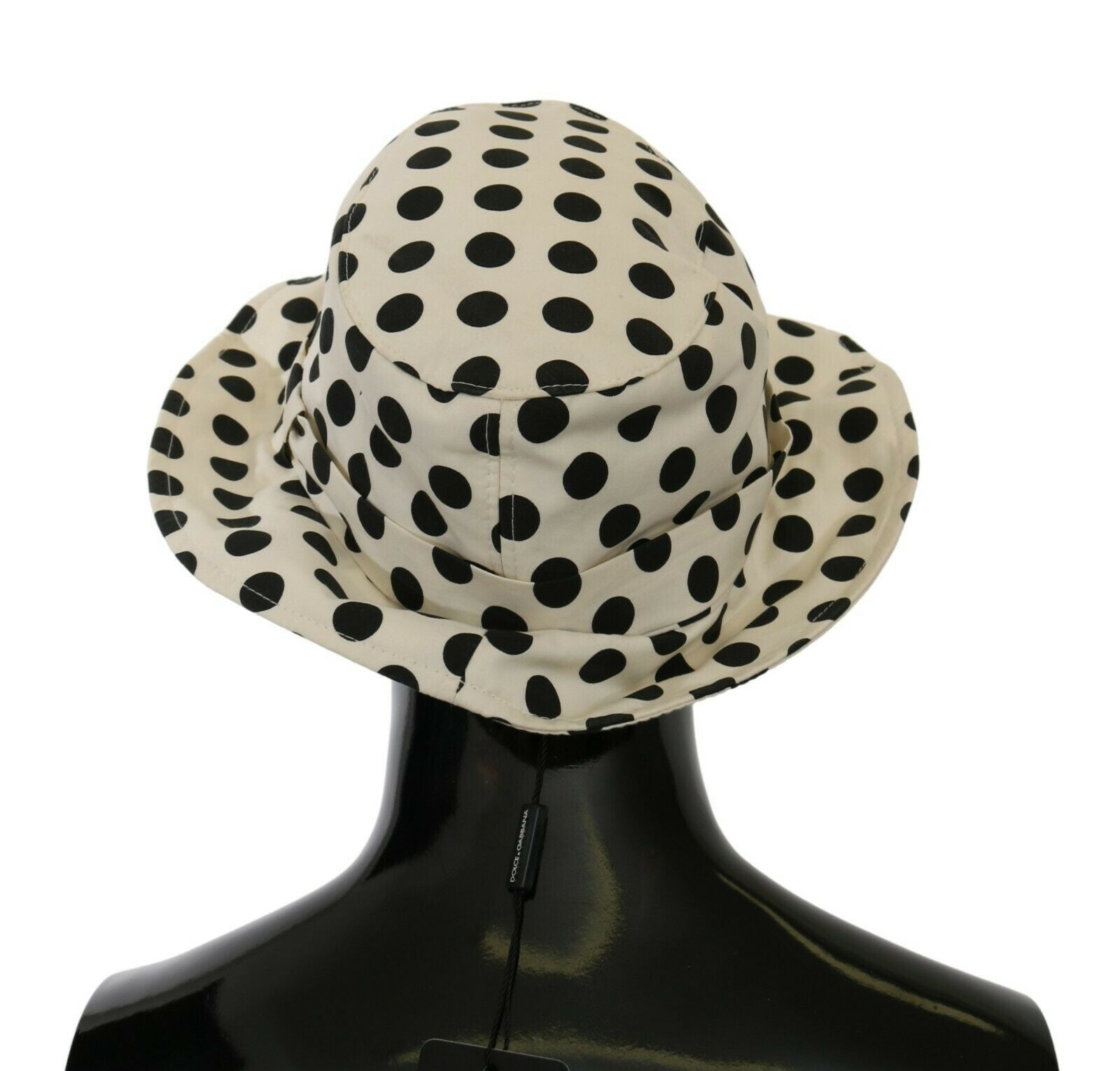 Dolce & Gabbana Chic Black Polka Dot Trilby Hat - KALAJ