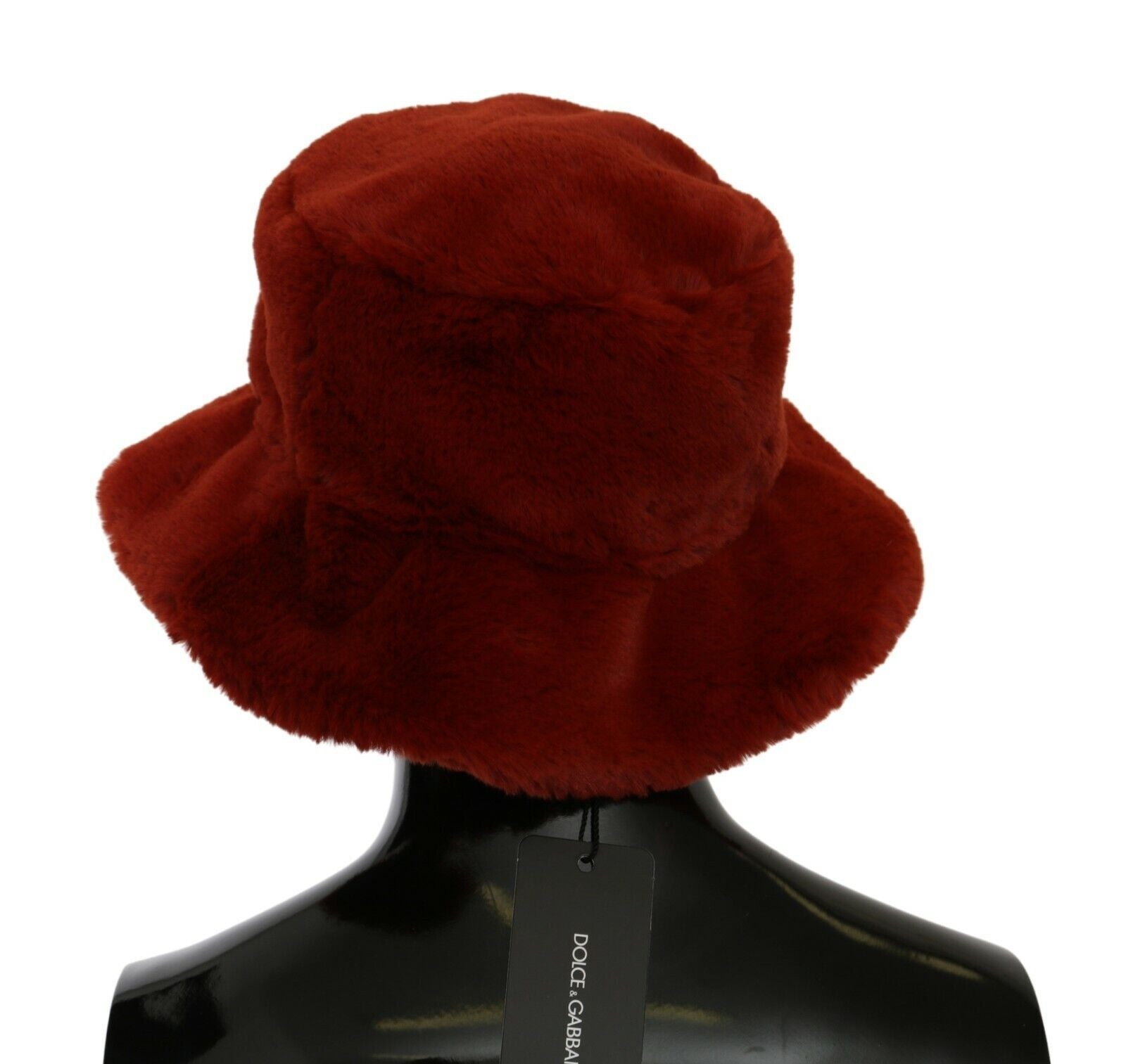 Dolce & Gabbana Elegant Red Bucket Cap with Logo Detailing - KALAJ