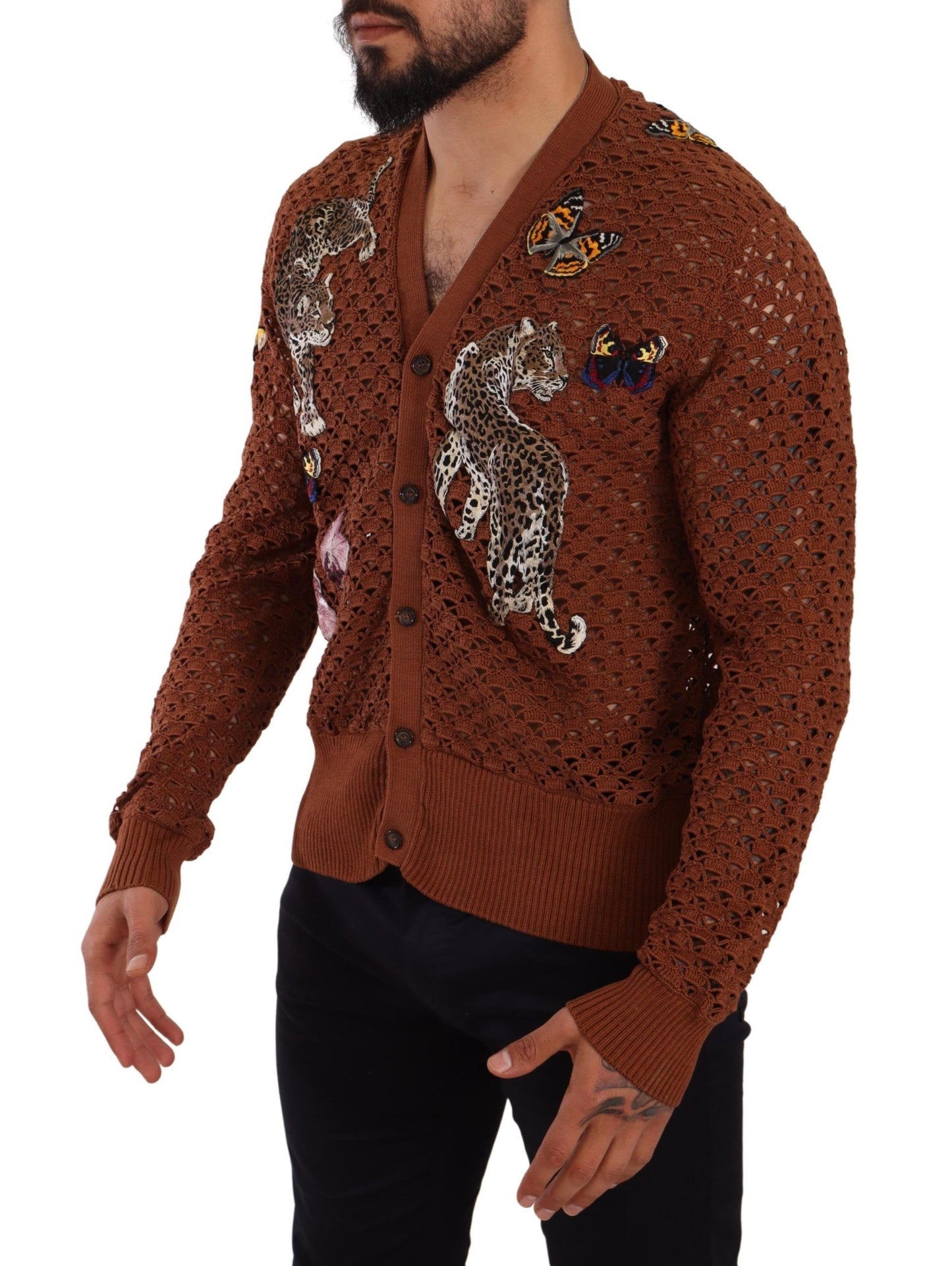 Dolce & Gabbana Refined Elegance Multicolor Embroidered Cardigan