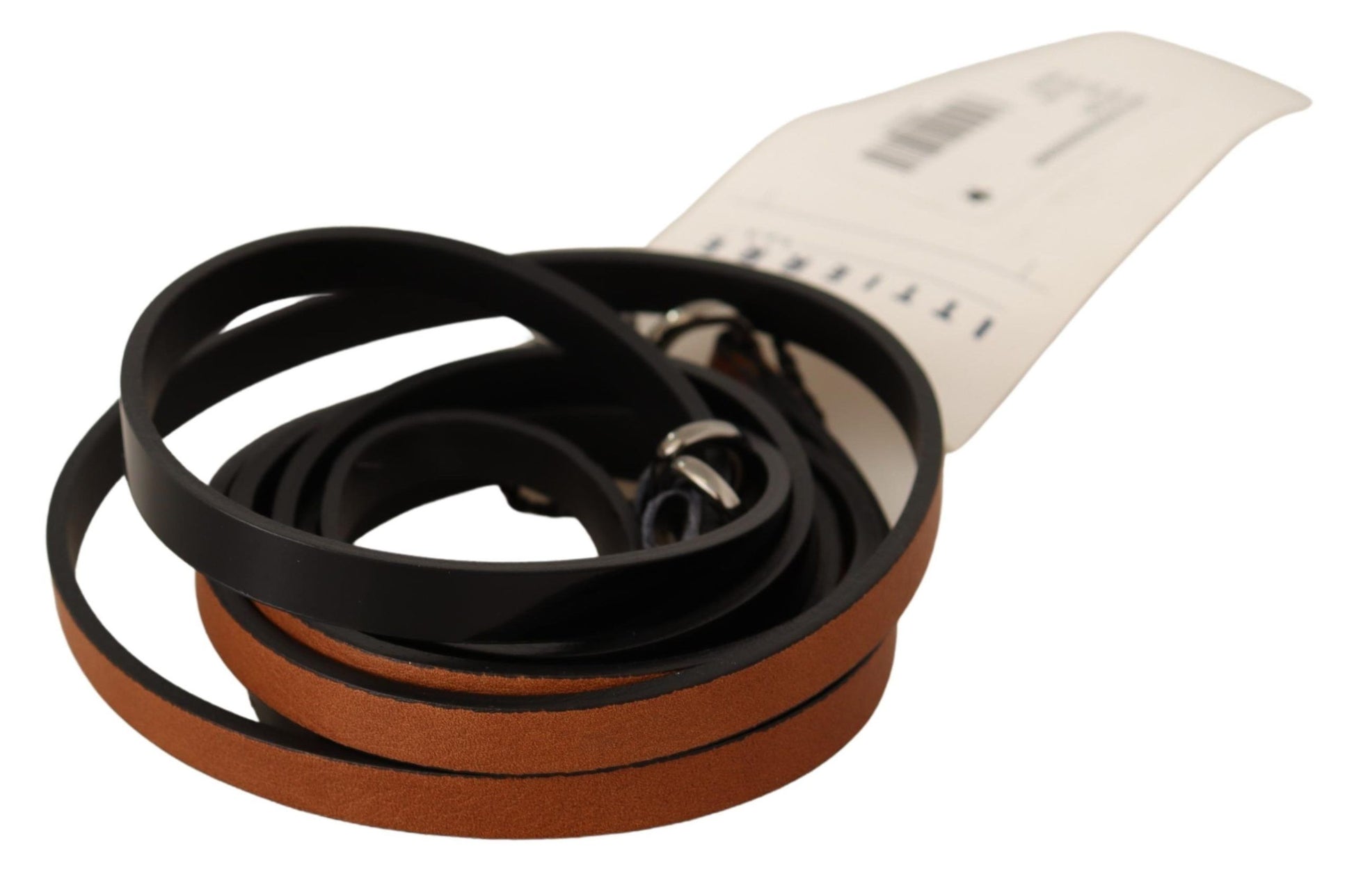 Costume National Elegant Brown Leather Fashion Belt - KALAJ