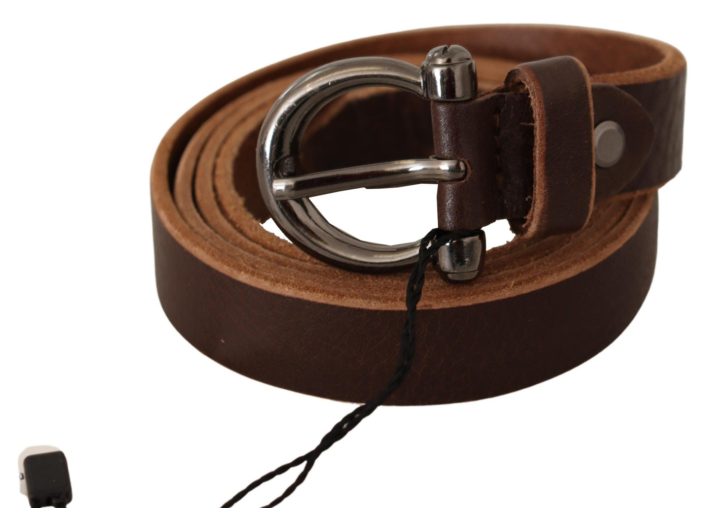 John Galliano Elegant Brown Leather Fashion Belt - KALAJ