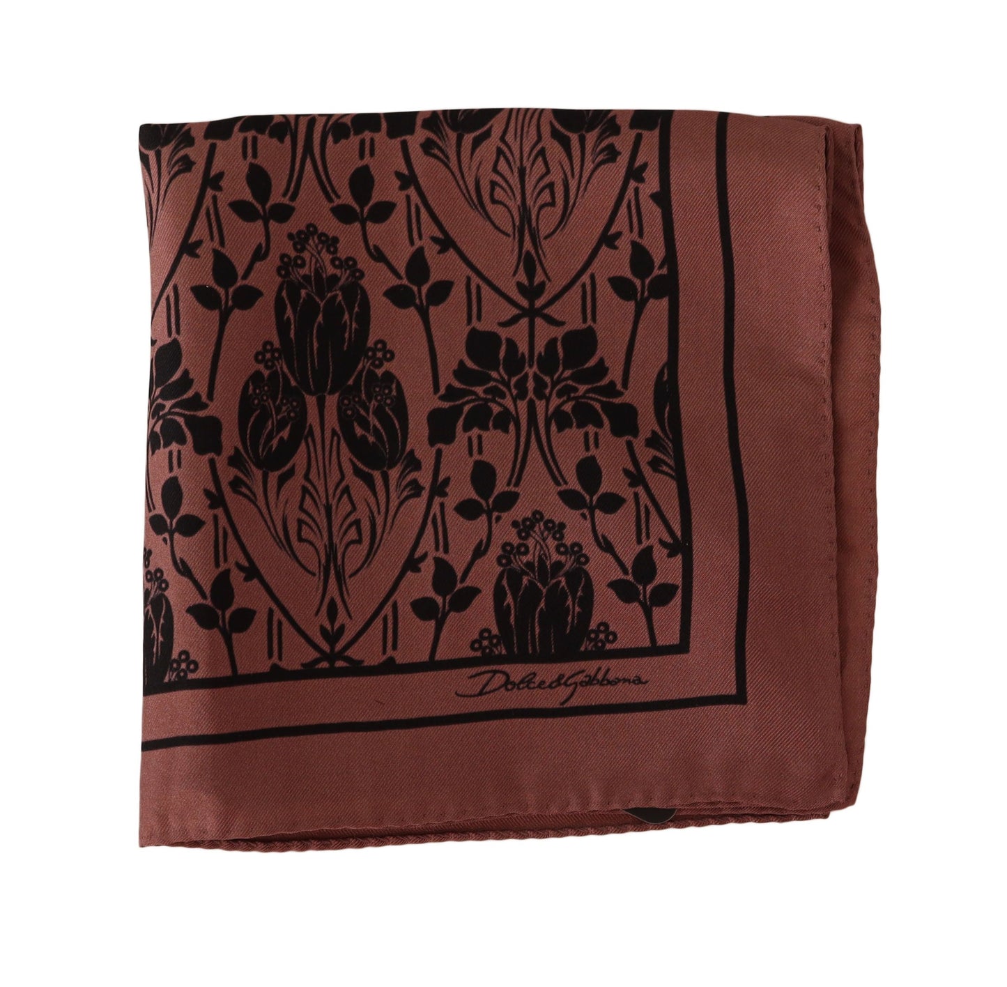 Dolce & Gabbana Elegant Floral Silk Pocket Square - KALAJ