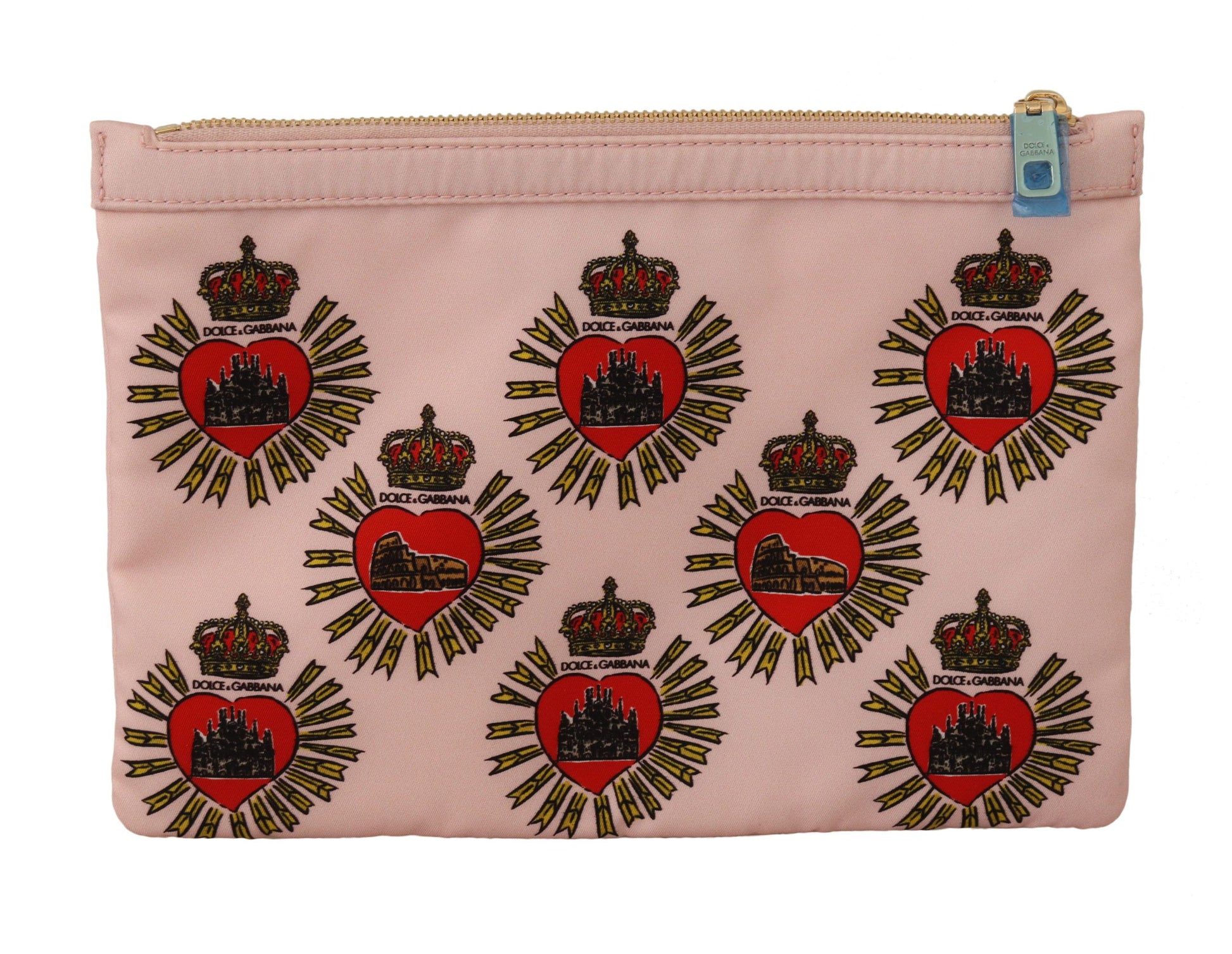 Dolce & Gabbana Elegant Pink Heart Clutch Wallet - KALAJ