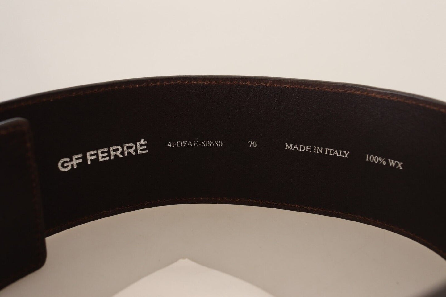 GF Ferre Elegant Genuine Leather Fashion Belt - Chic Brown - KALAJ