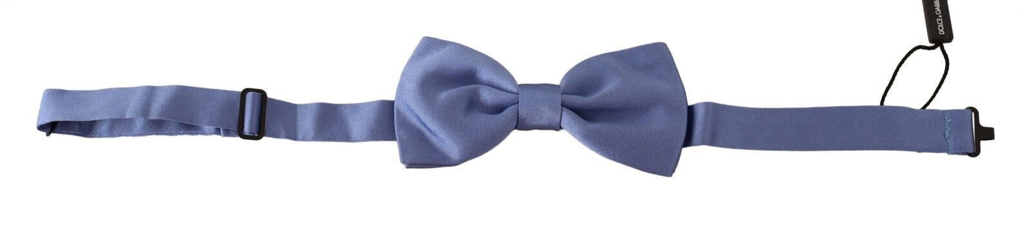 Dolce & Gabbana Elegant Purple Silk Bow Tie - KALAJ