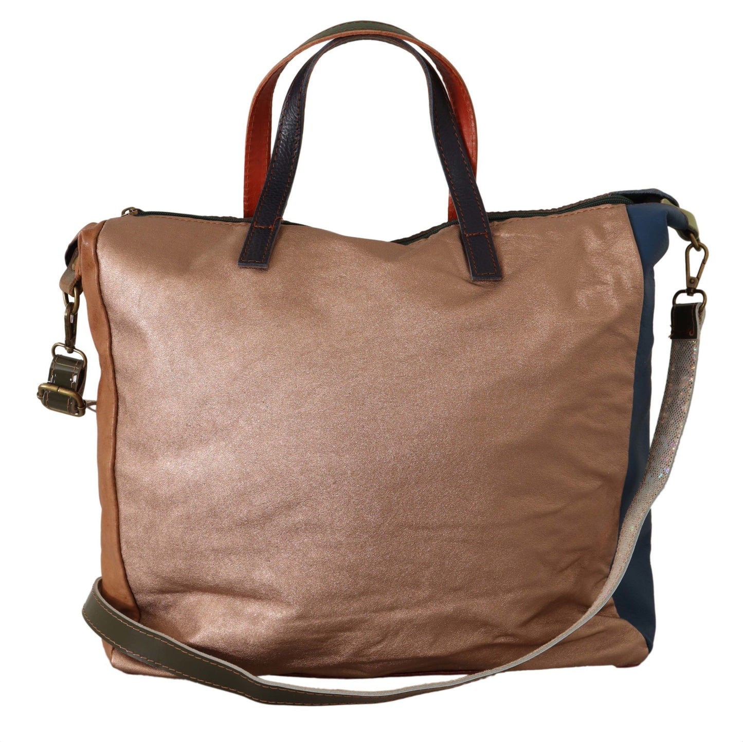 EBARRITO Multicolor Leather Shoulder Tote Bag - KALAJ