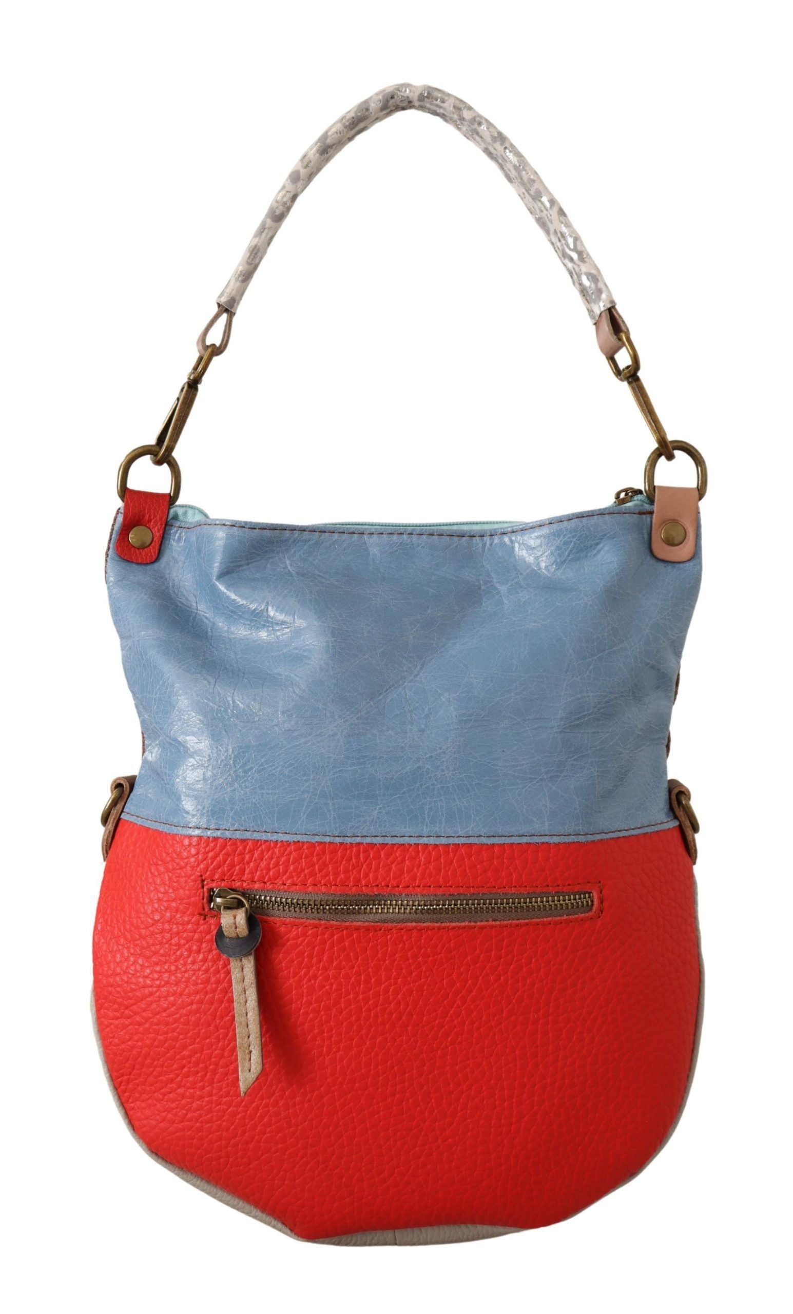 EBARRITO Chic Multicolor Leather Tote with Gold Accents - KALAJ