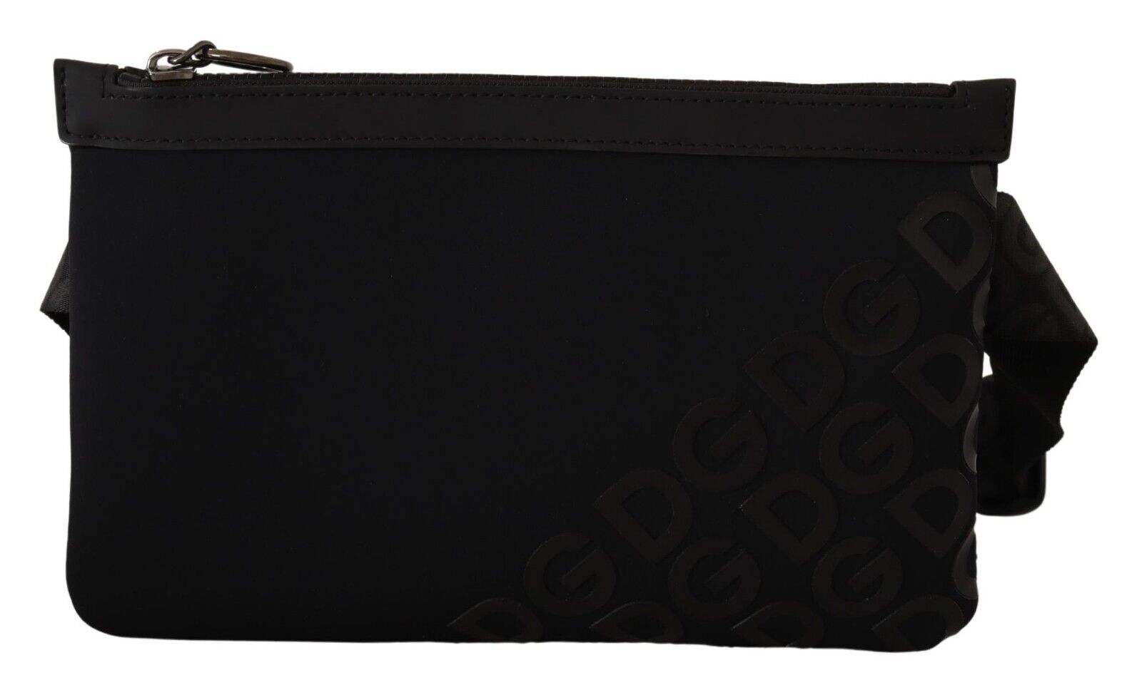 Dolce & Gabbana Sleek Black Monogram Neoprene Fanny Pack - KALAJ