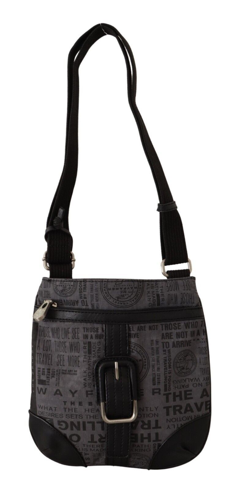 WAYFARER Chic Gray Fabric Crossbody Bag - KALAJ