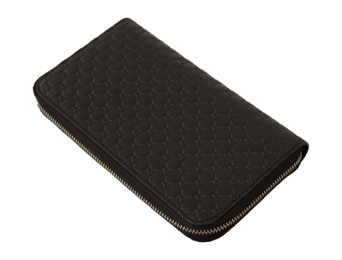 Gucci Elegant Black Leather Zip-Around Wallet - KALAJ