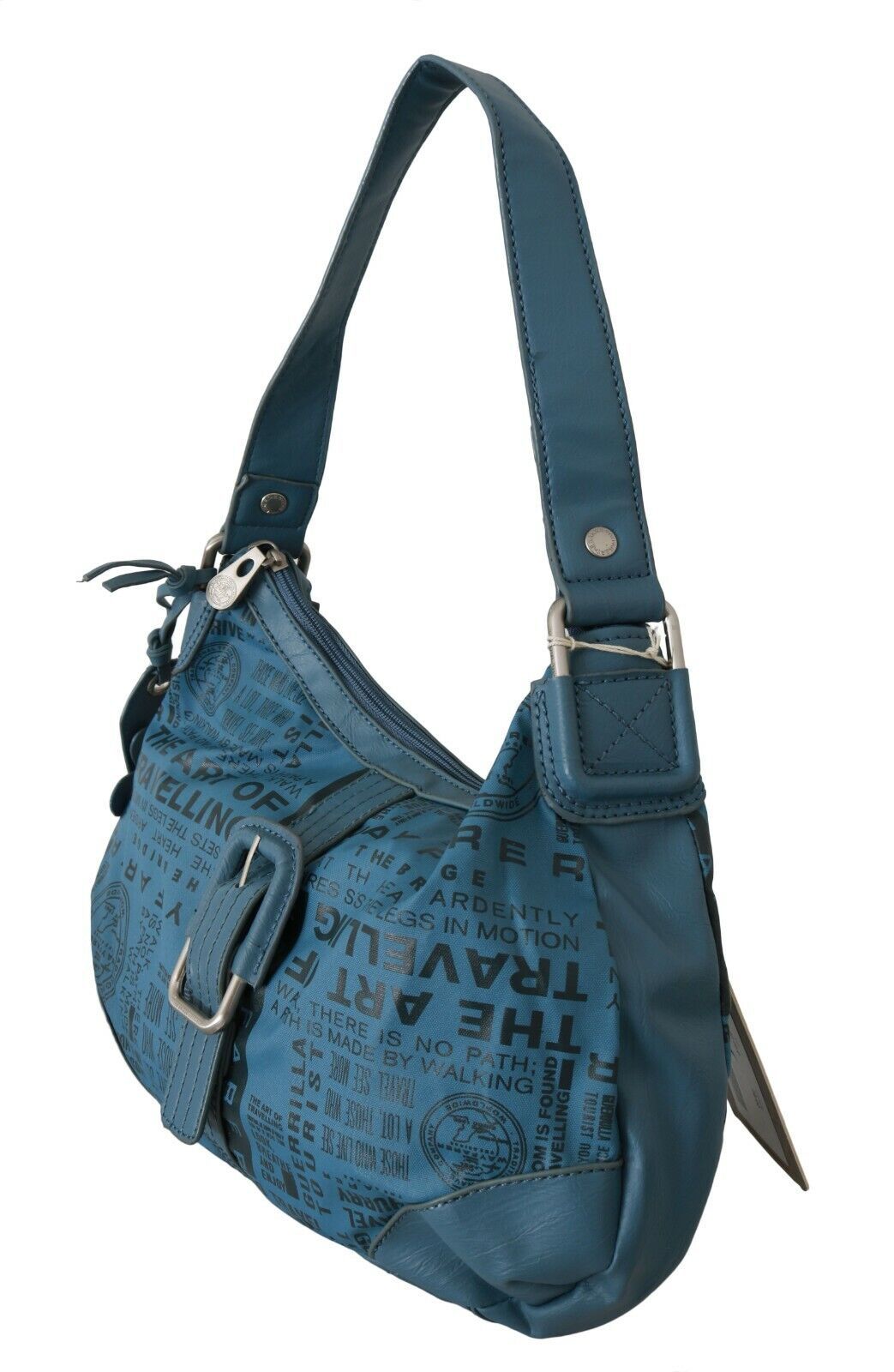 WAYFARER Chic Blue Fabric Shoulder Bag - Perfect for Everyday Elegance - KALAJ