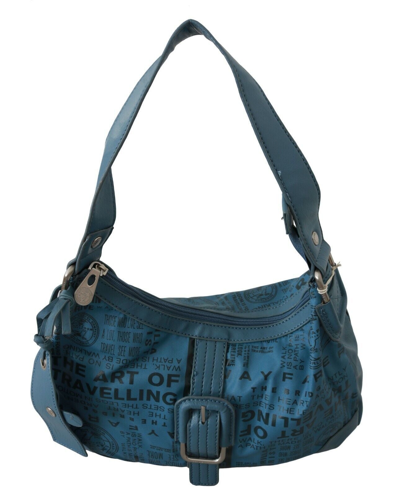 WAYFARER Chic Blue Fabric Shoulder Bag - Perfect for Everyday Elegance - KALAJ