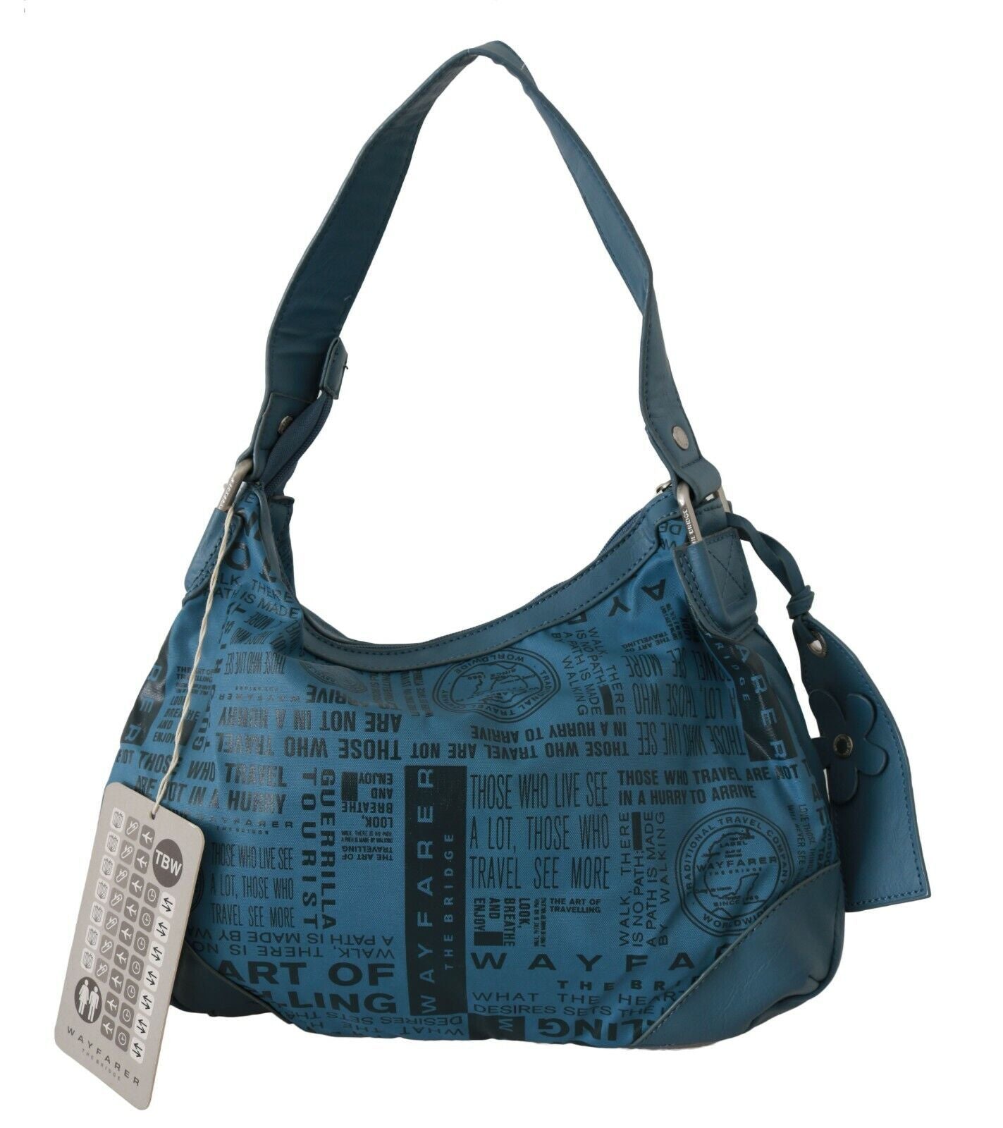 WAYFARER Chic Blue Fabric Shoulder Bag - Perfect for Everyday Elegance - KALAJ