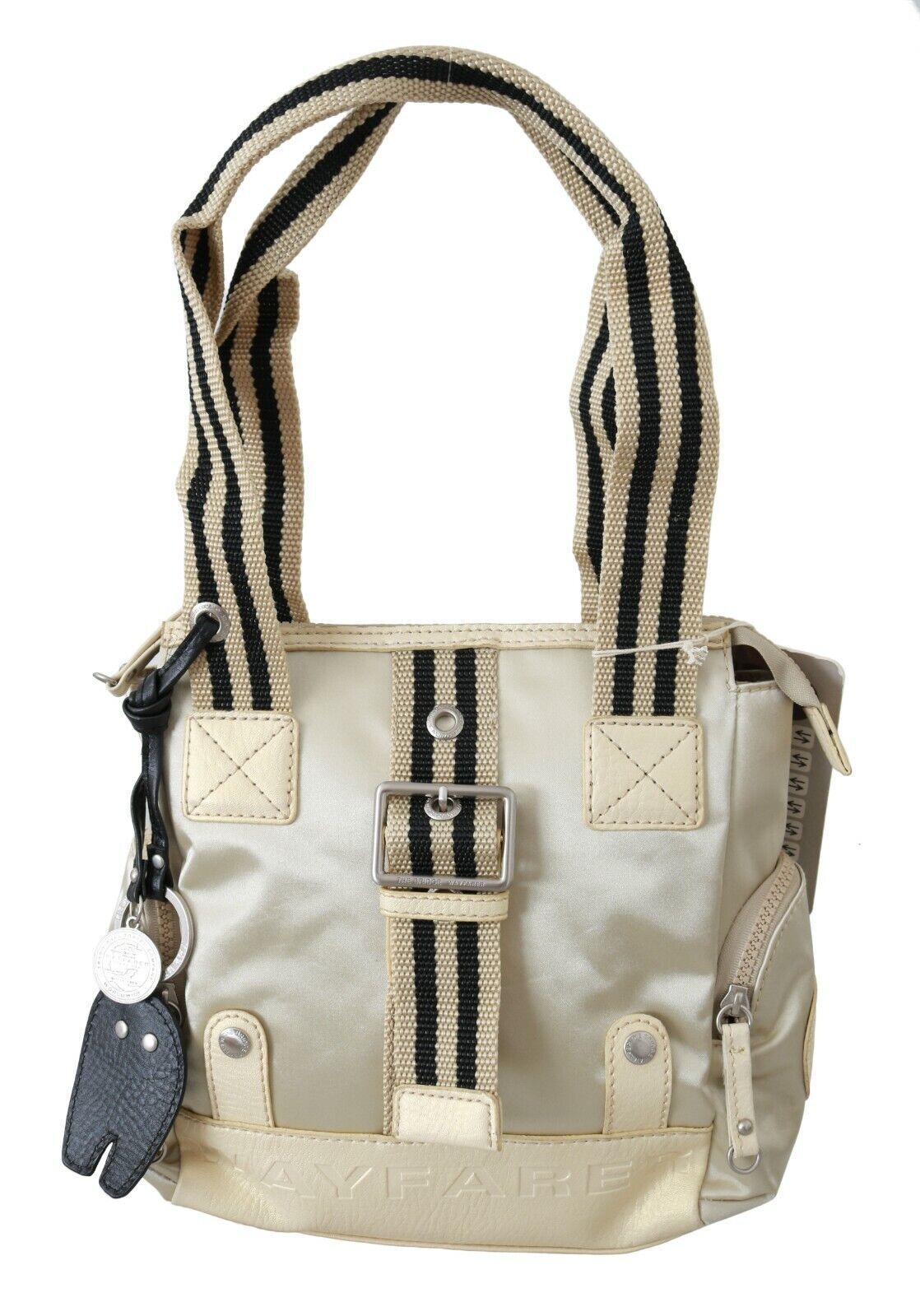 WAYFARER Chic Beige Fabric Handbag - KALAJ