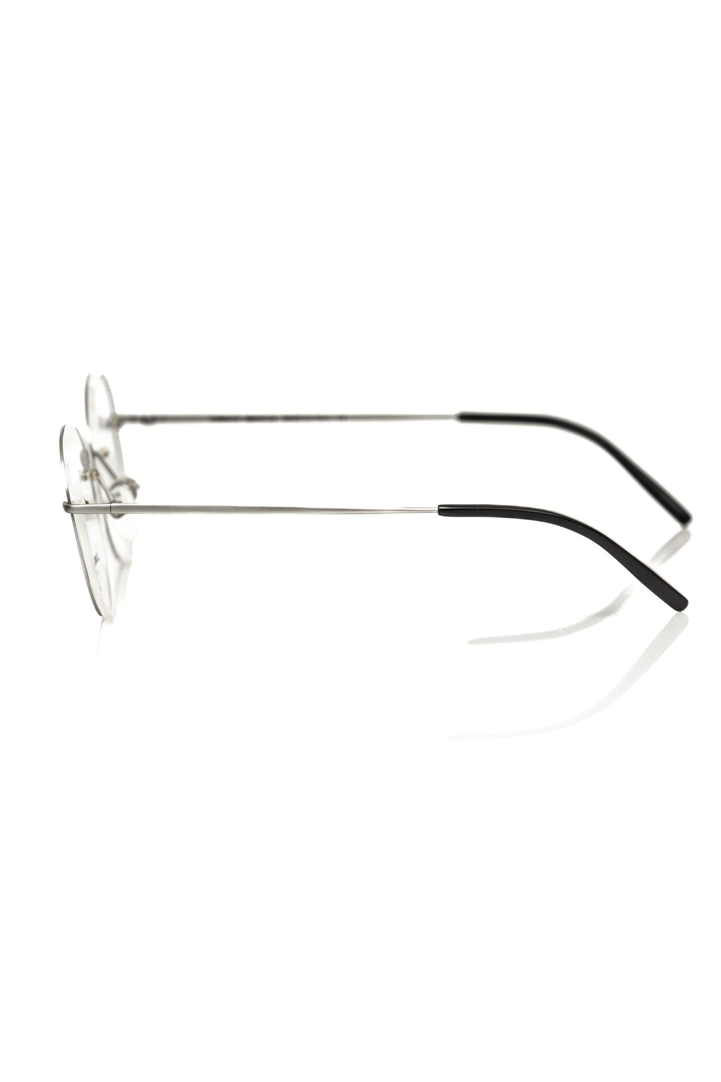 Frankie Morello "Silver Metallic Unisex Eyeglass Frame"