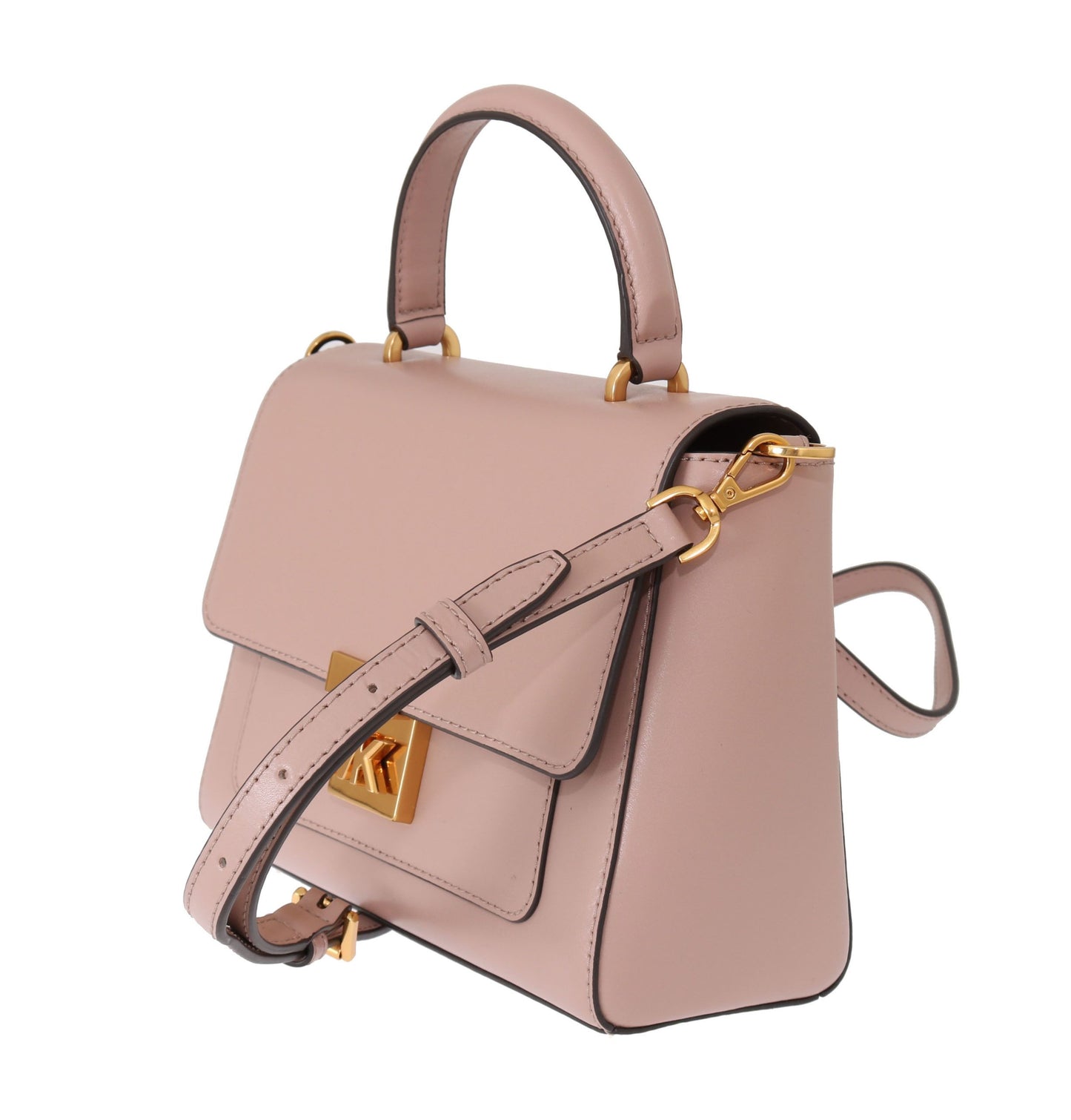 Michael Kors Elegant Pink Leather Mindy Shoulder Bag - KALAJ