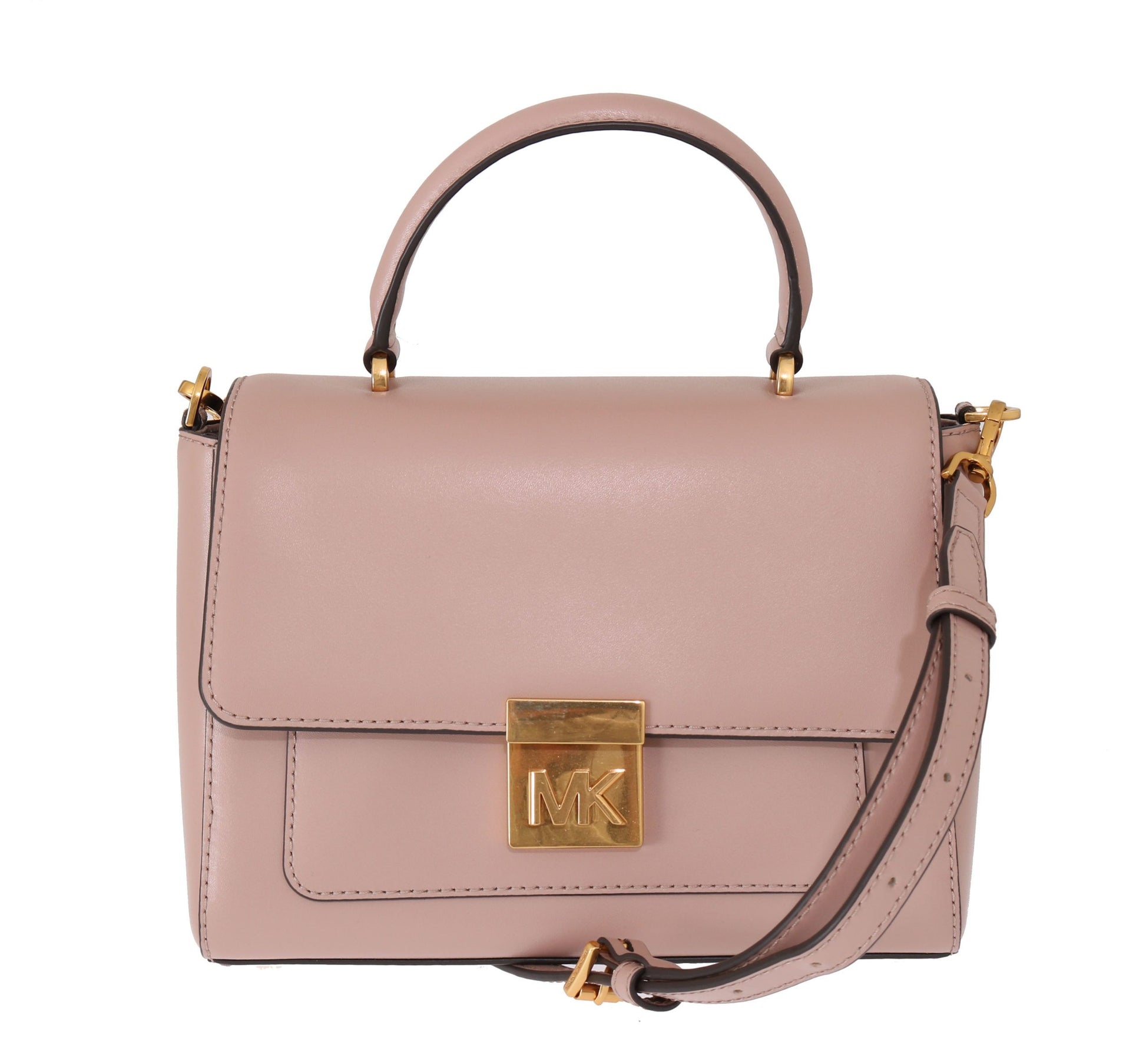 Michael Kors Elegant Pink Leather Mindy Shoulder Bag - KALAJ