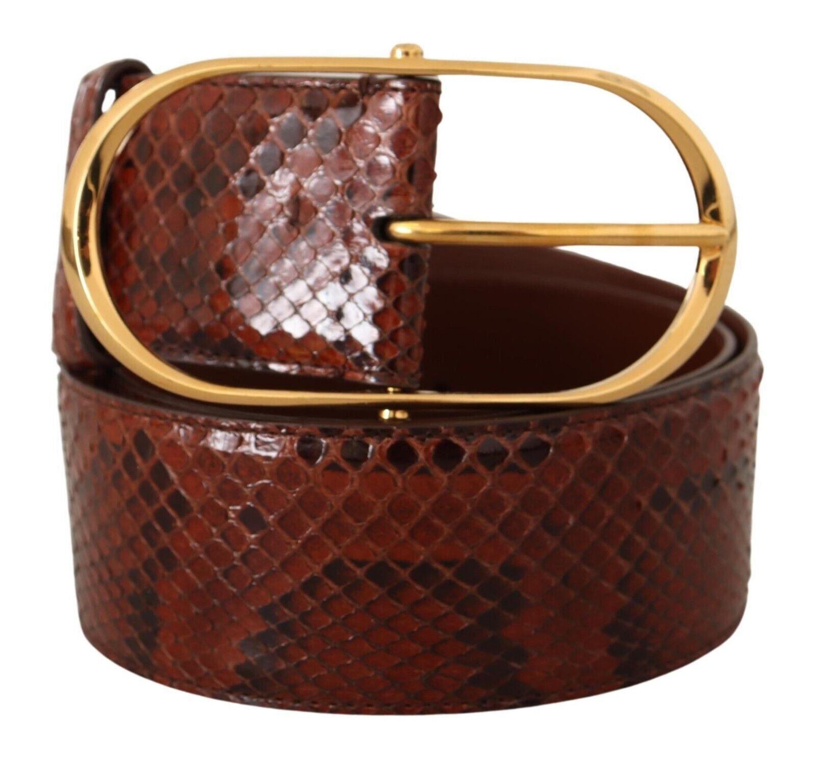 Dolce & Gabbana Elegant Python Snake Skin Leather Belt - KALAJ