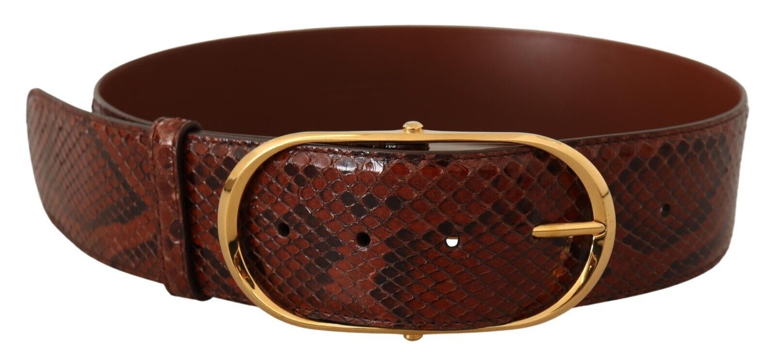 Dolce & Gabbana Elegant Python Snake Skin Leather Belt - KALAJ